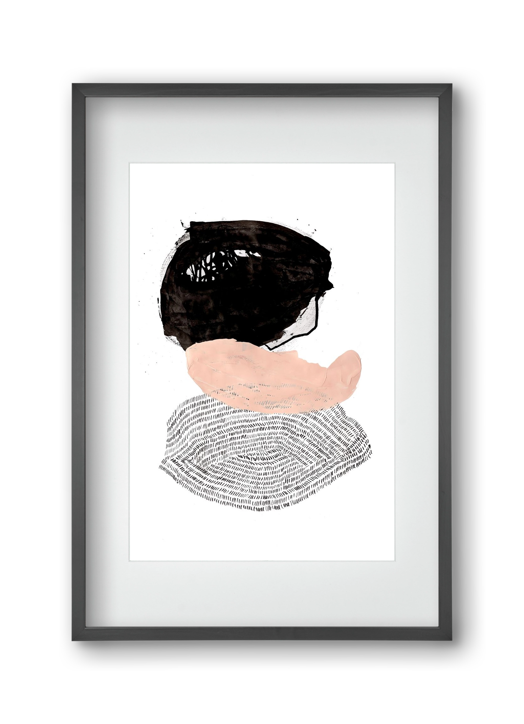 The fish that could, 30x45 cm (20x30 cm), Fekete keret, paszpartuval