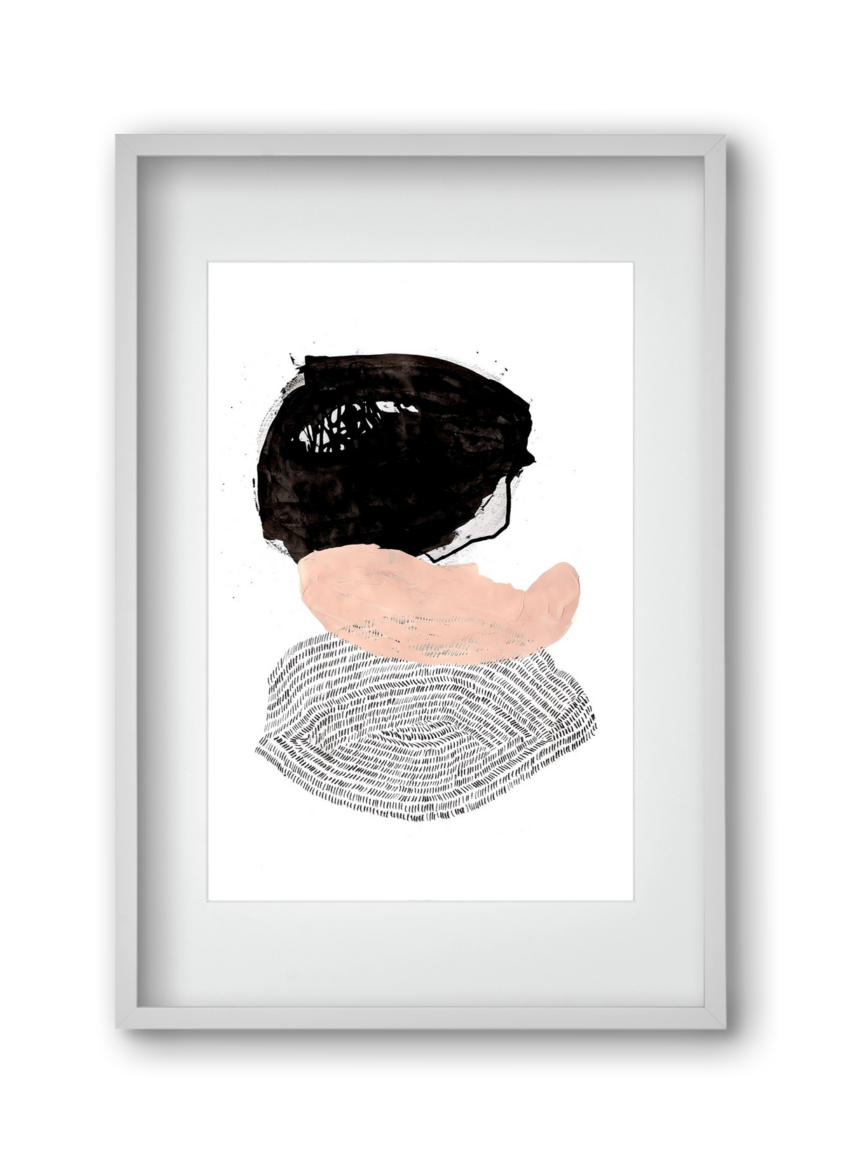 The fish that could, 30x45 cm (20x30 cm), Fehér keret, paszpartuval