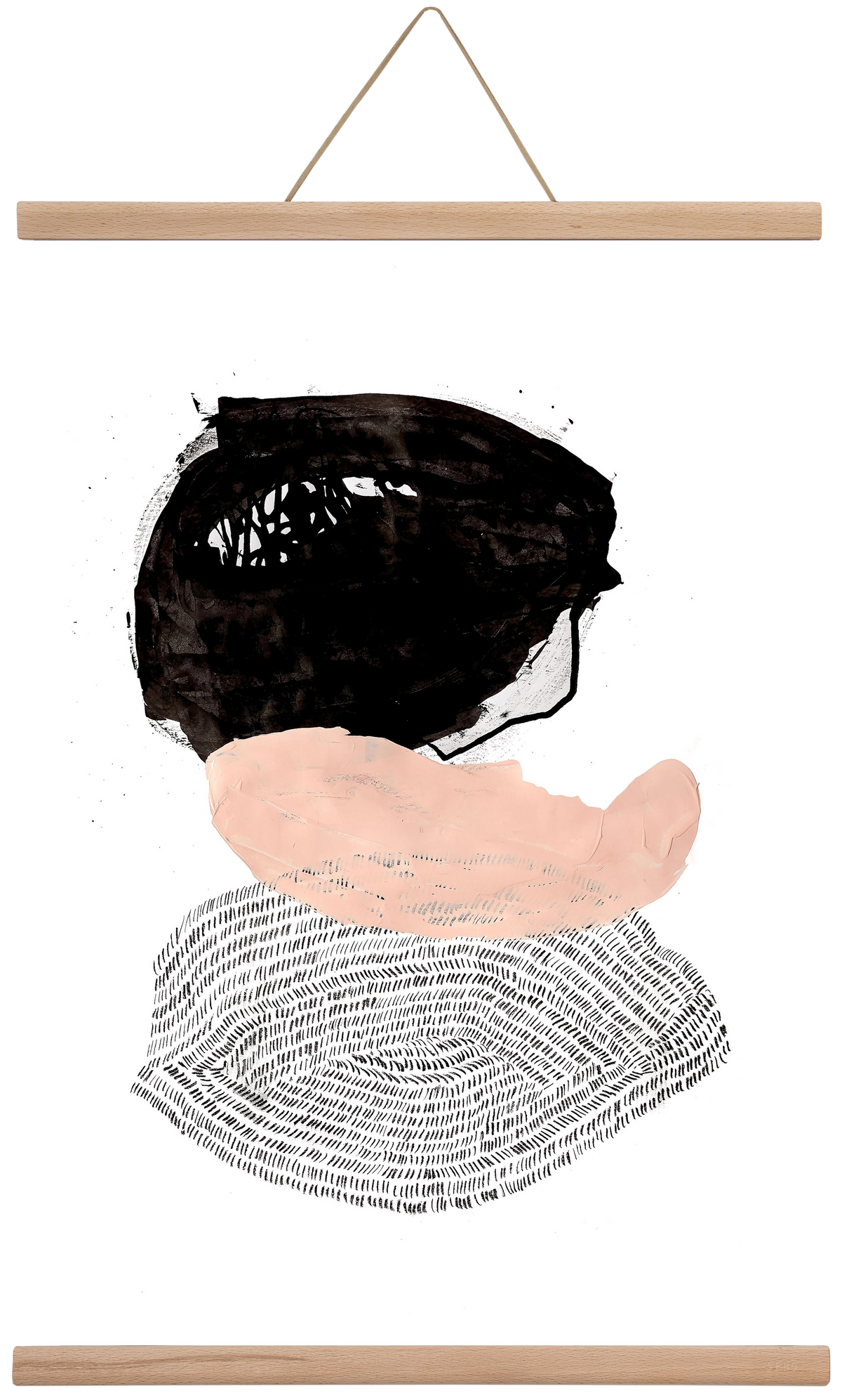 The fish that could, 40x60 cm (40x60 cm), Tölgy akasztó