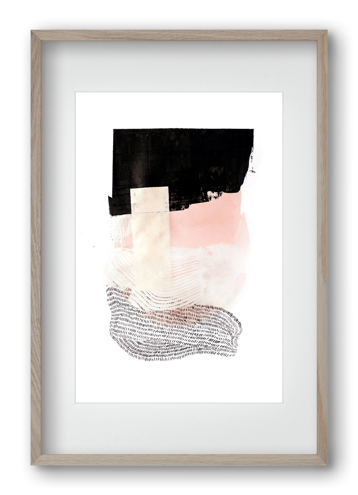 Sunday in the cell, 40x60 cm (30x45 cm), Tölgy keret, paszpartuval