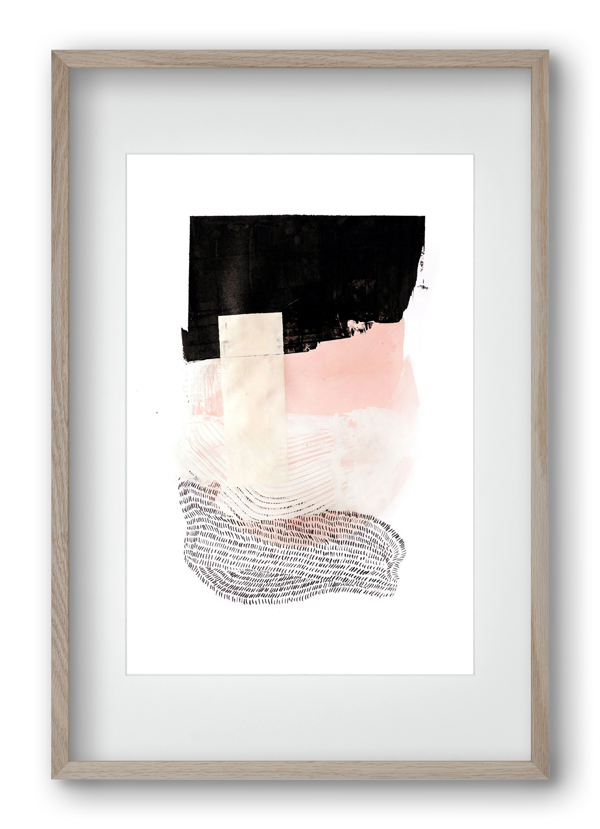 Sunday in the cell, 40x60 cm (30x45 cm), Tölgy keret, paszpartuval