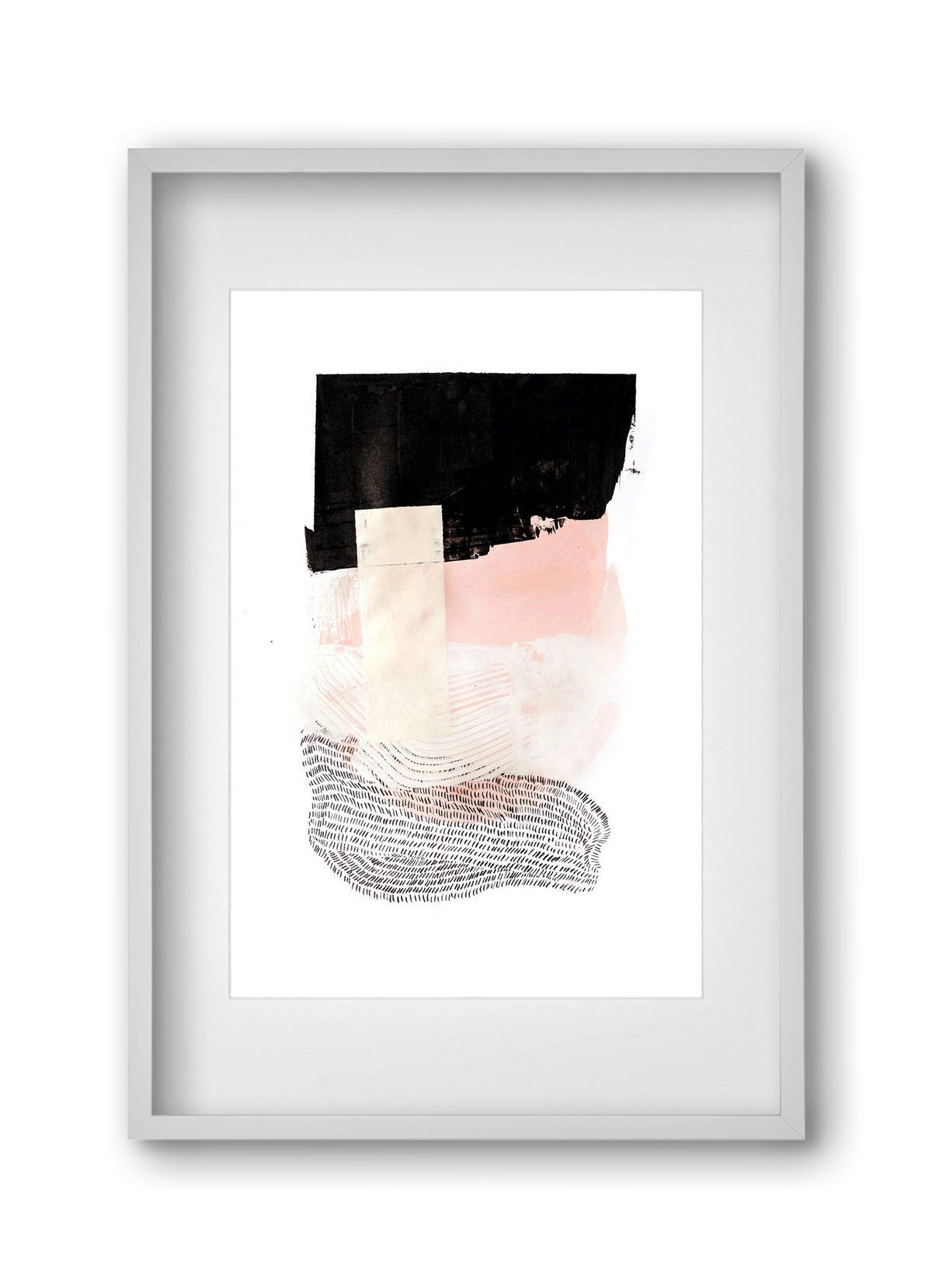 Sunday in the cell, 30x45 cm (20x30 cm), Fehér keret, paszpartuval