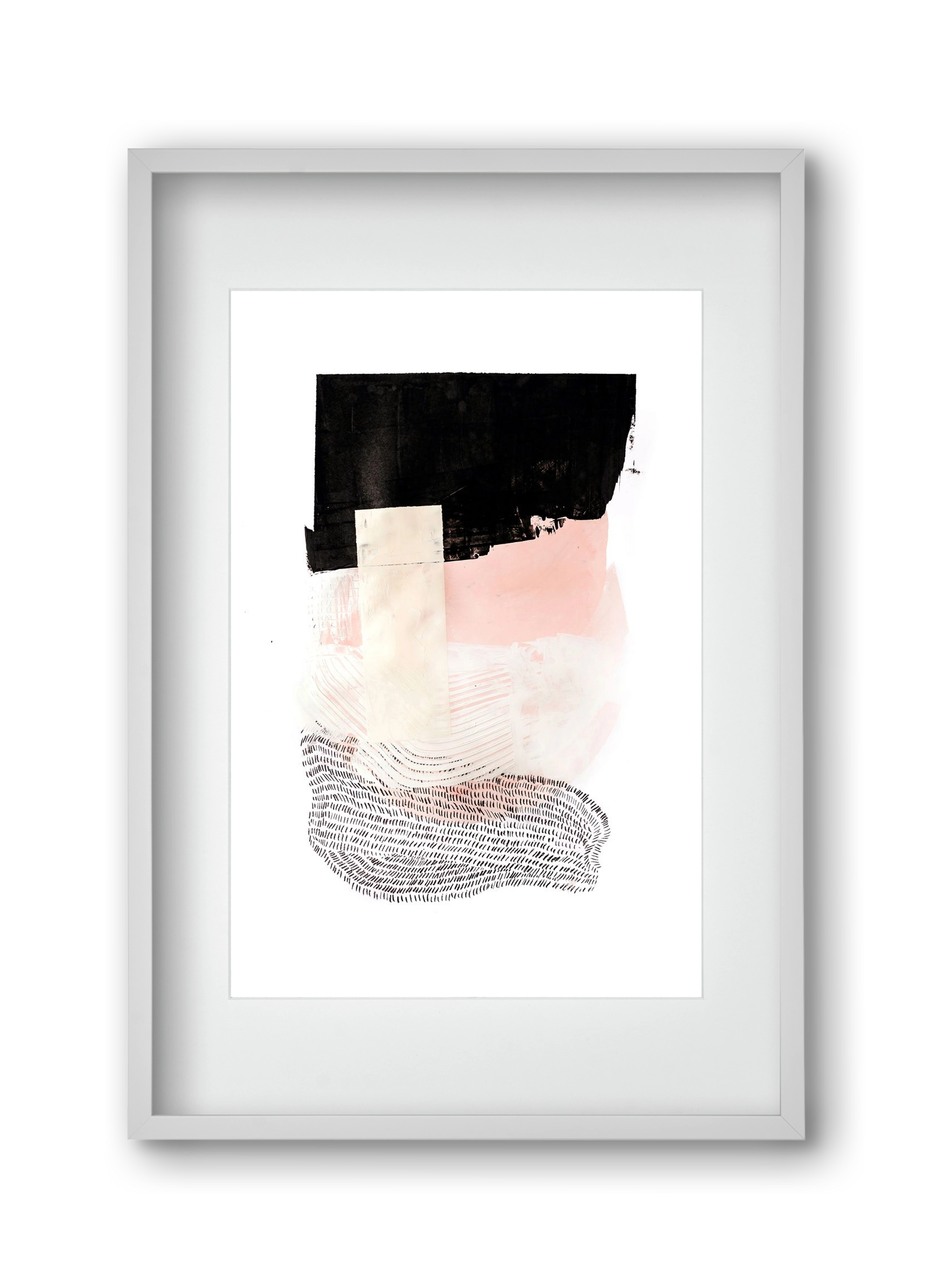 Sunday in the cell, 30x45 cm (20x30 cm), Fehér keret, paszpartuval