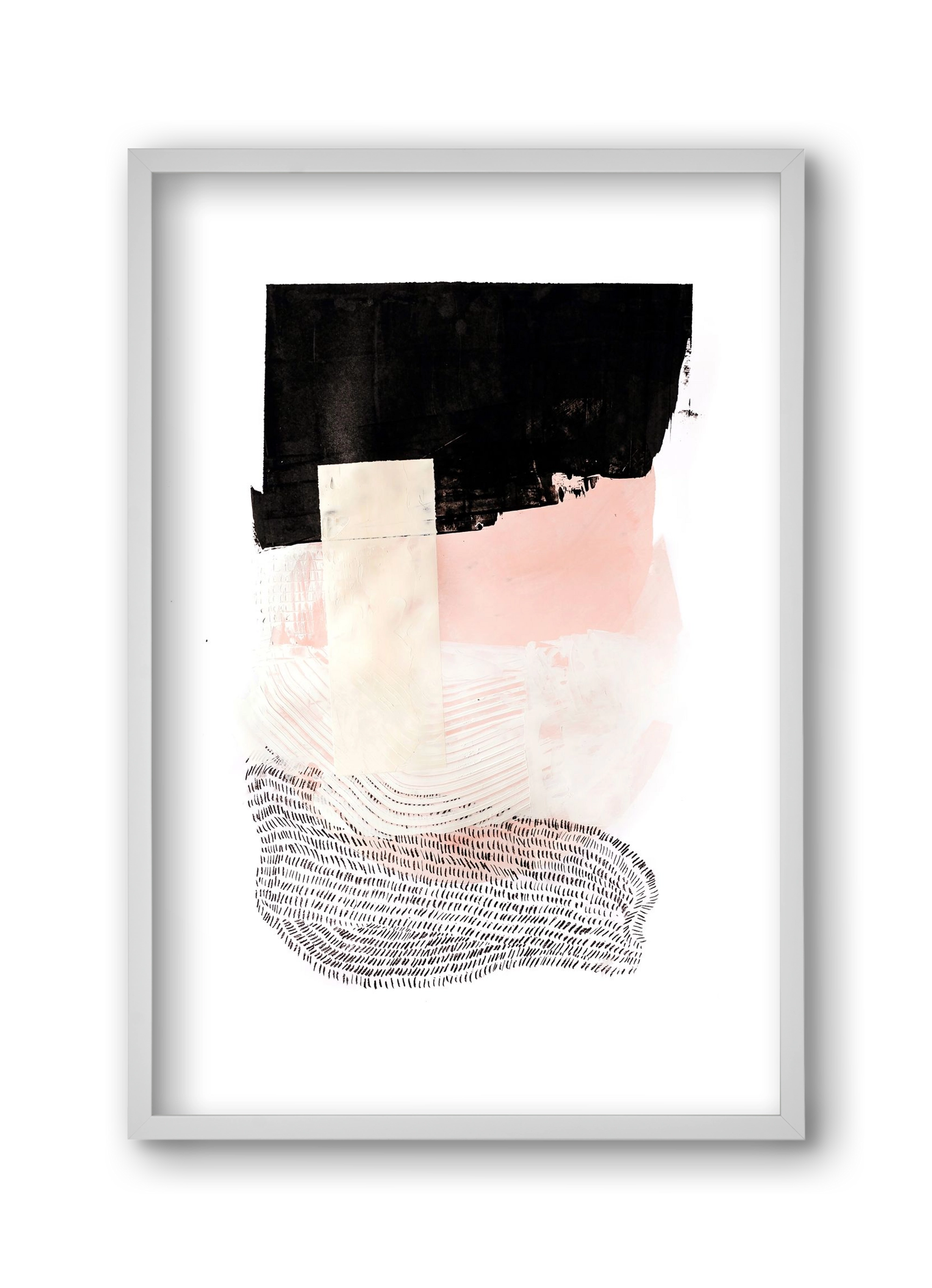 Sunday in the cell, 30x45 cm (30x45 cm), Fehér keret