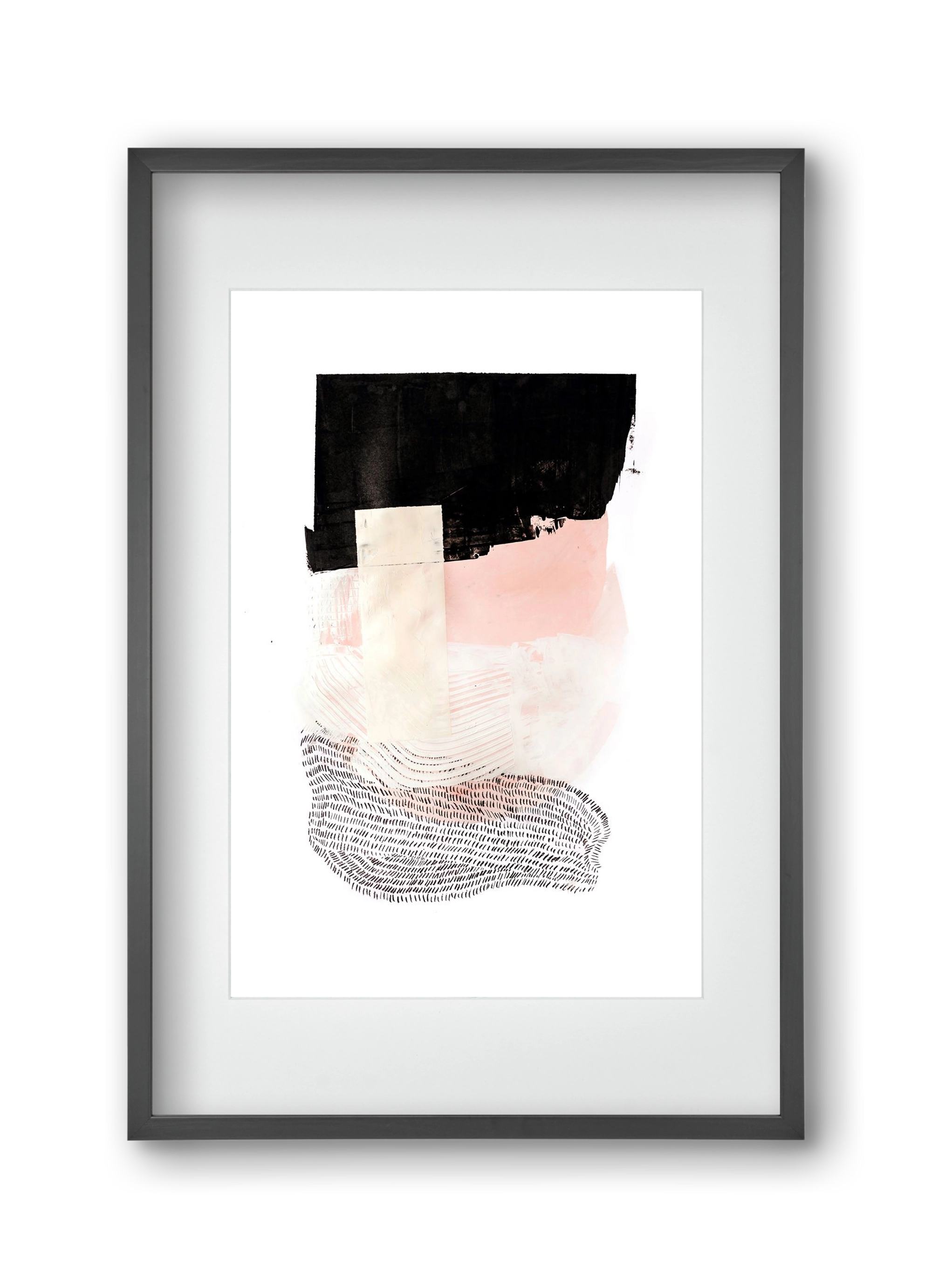 Sunday in the cell, 30x45 cm (20x30 cm), Fekete keret, paszpartuval