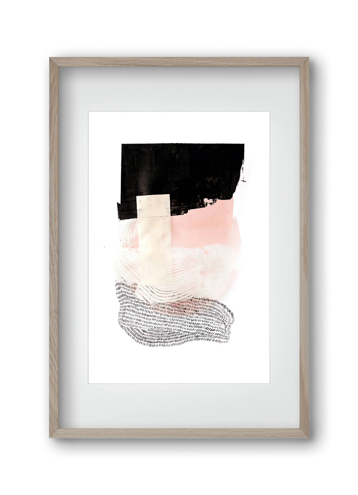 Sunday in the cell, 30x45 cm (20x30 cm), Tölgy keret, paszpartuval