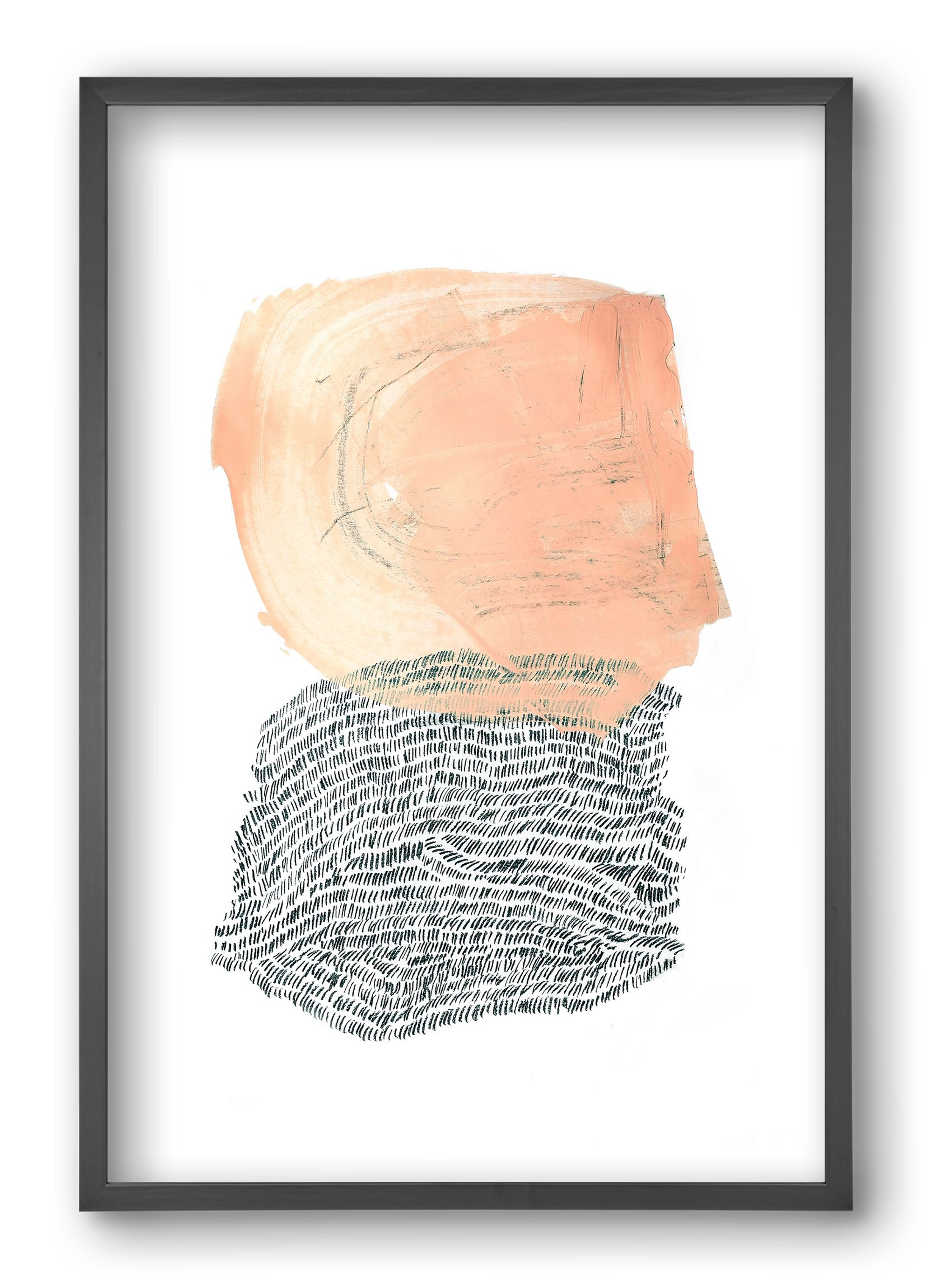 Paint & Wool, 40x60 cm (40x60 cm), Fekete keret