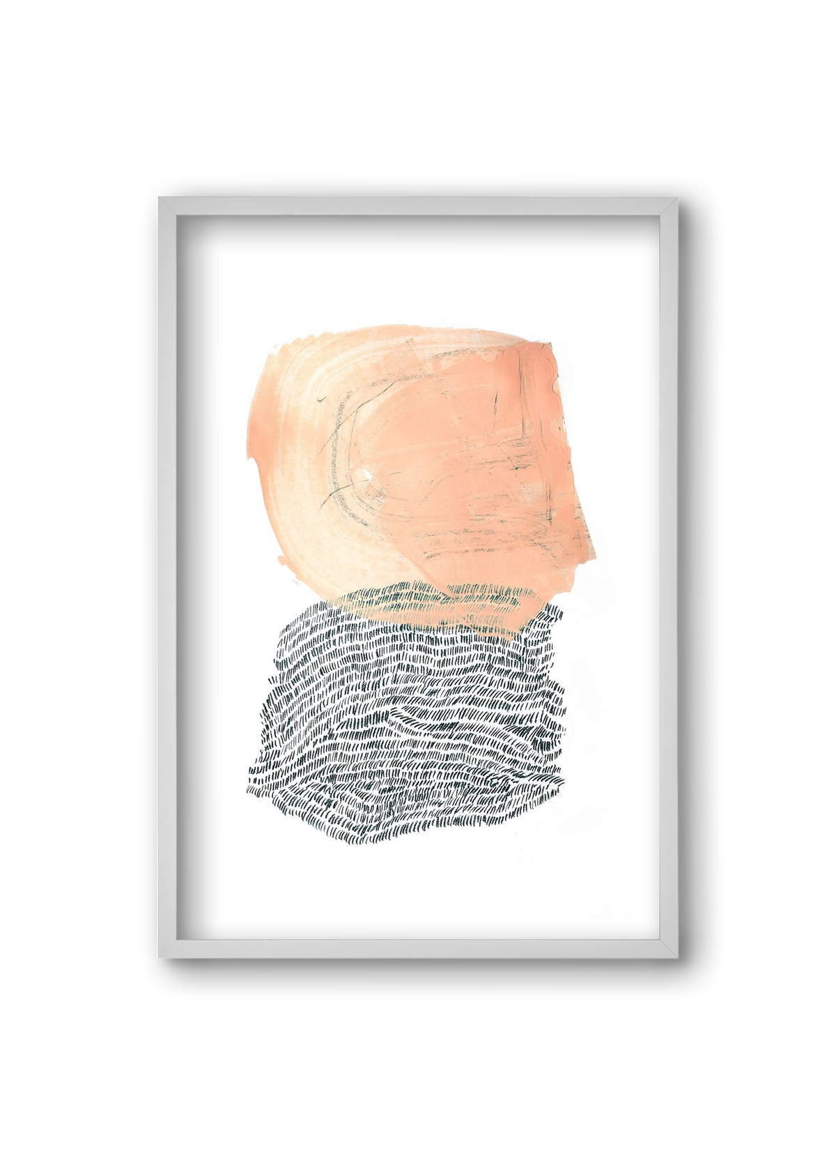 Paint & Wool, 20x30 cm (20x30 cm), Fehér keret