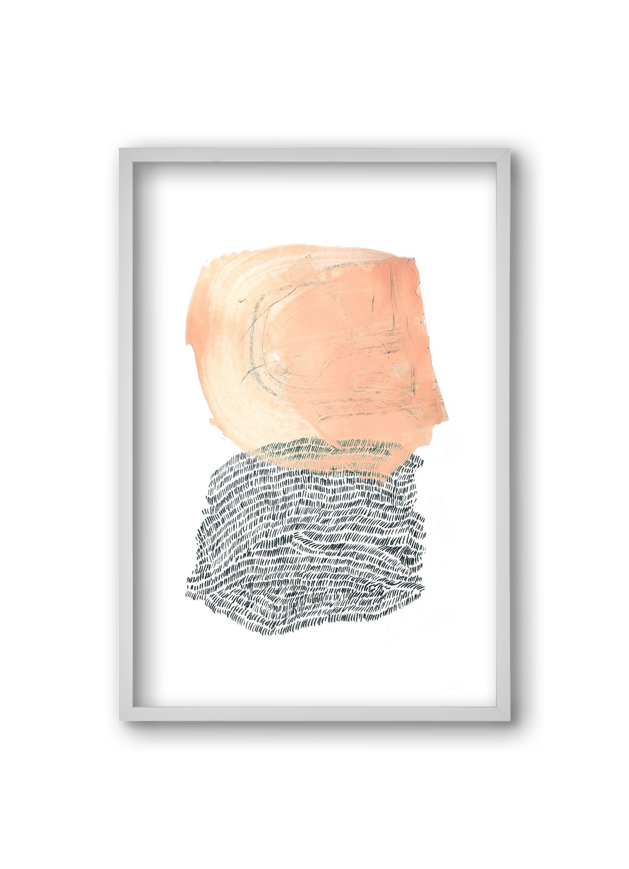 Paint & Wool, 20x30 cm (20x30 cm), Fehér keret