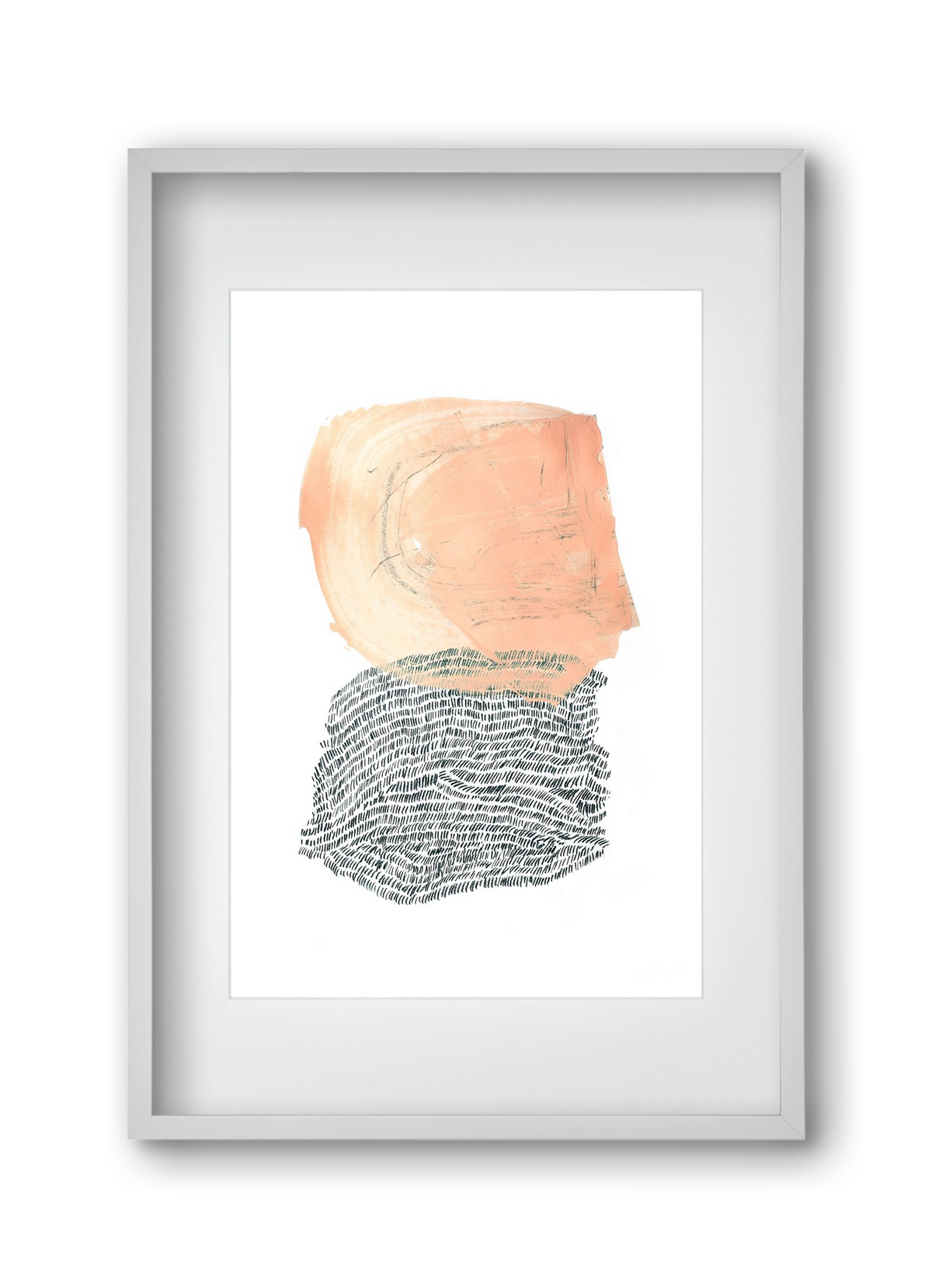 Paint & Wool, 30x45 cm (20x30 cm), Fehér keret, paszpartuval