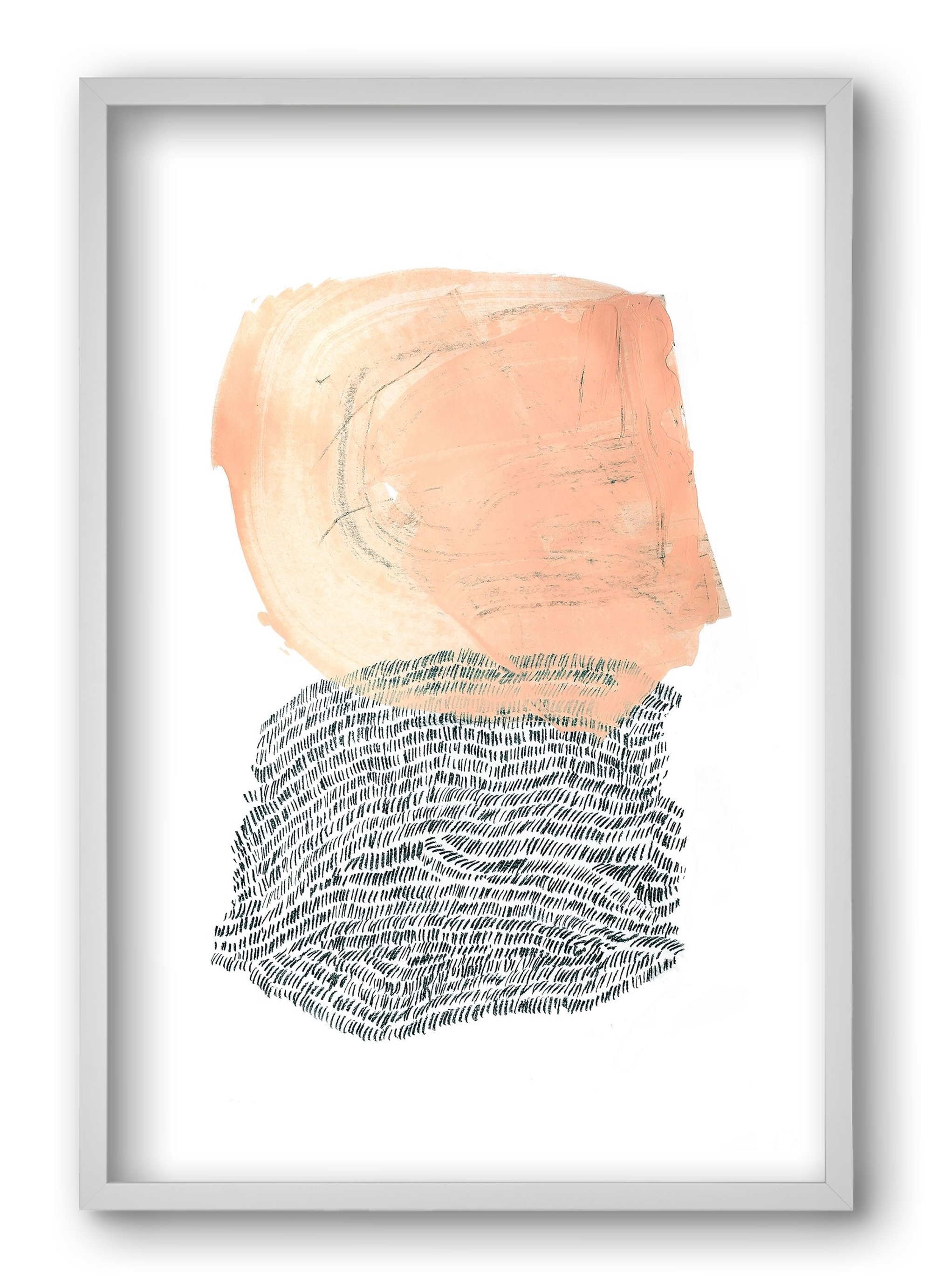 Paint & Wool, 40x60 cm (40x60 cm), Fehér keret