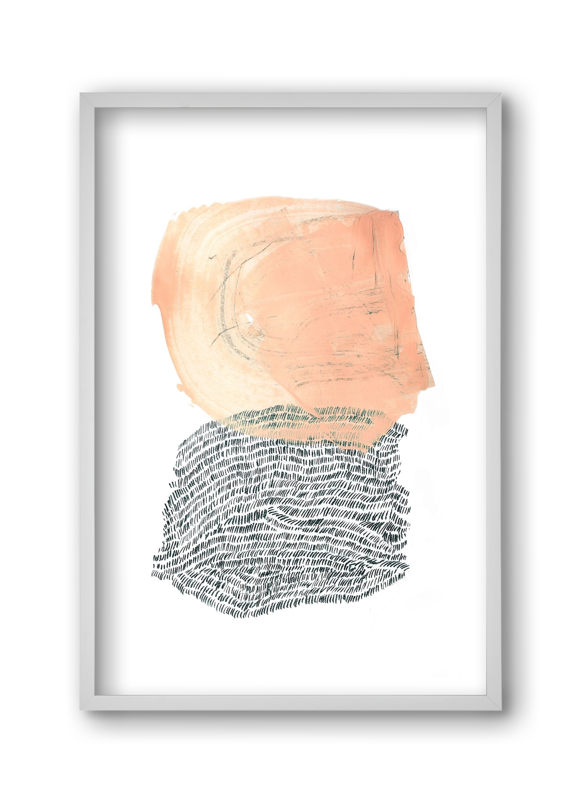 Paint & Wool, 30x45 cm (30x45 cm), Fehér keret