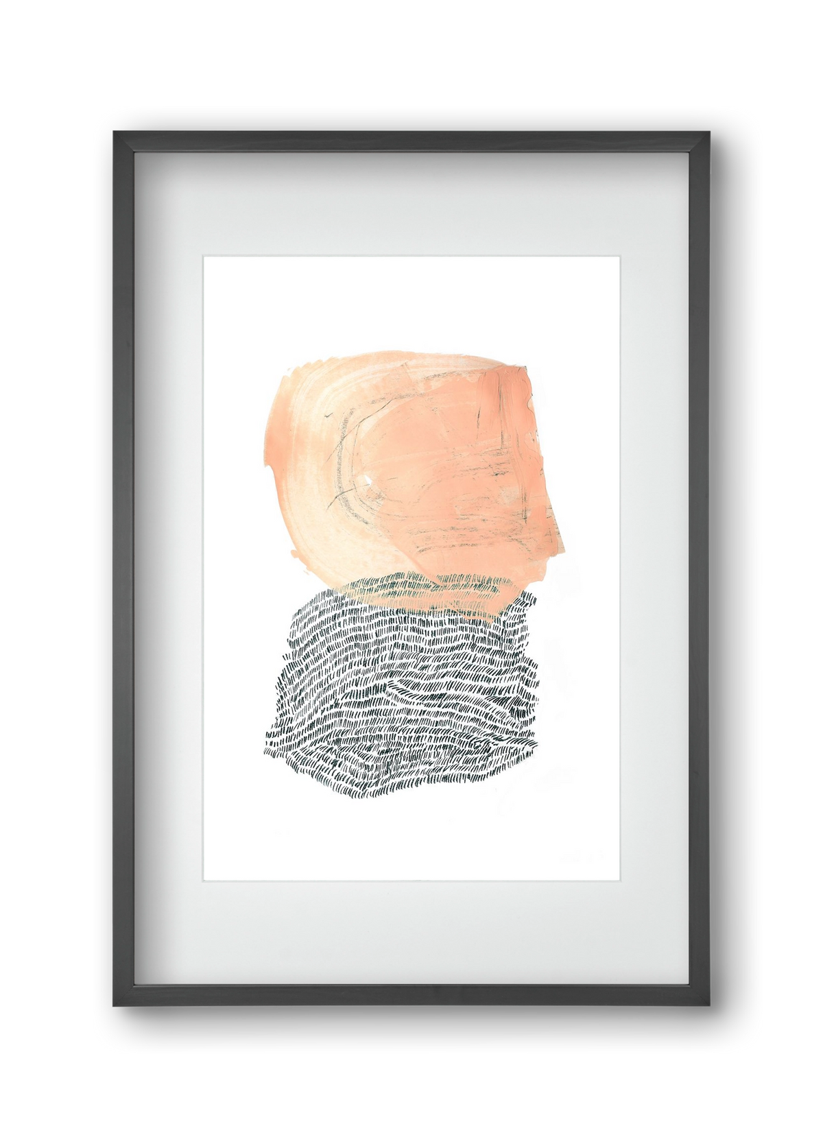 Paint & Wool, 30x45 cm (20x30 cm), Fekete keret, paszpartuval