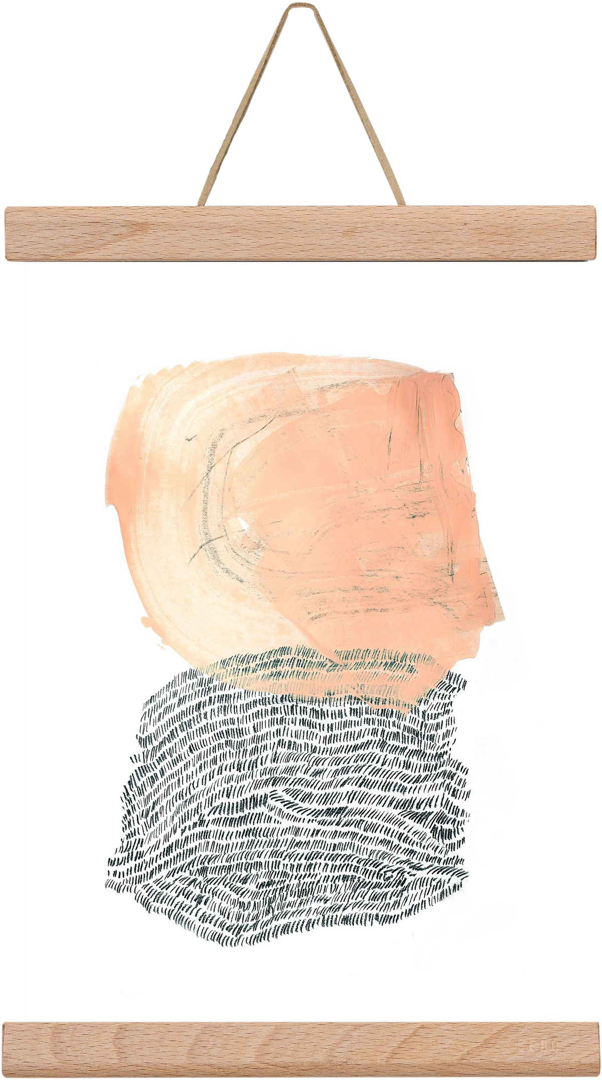 Paint & Wool, 20x30 cm (20x30 cm), Tölgy akasztó