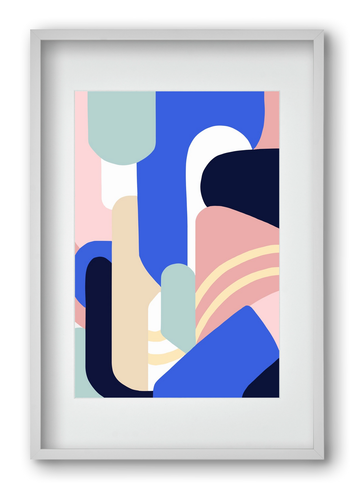 Someday mountains, 40x60 cm (30x45 cm), Fehér keret, paszpartuval