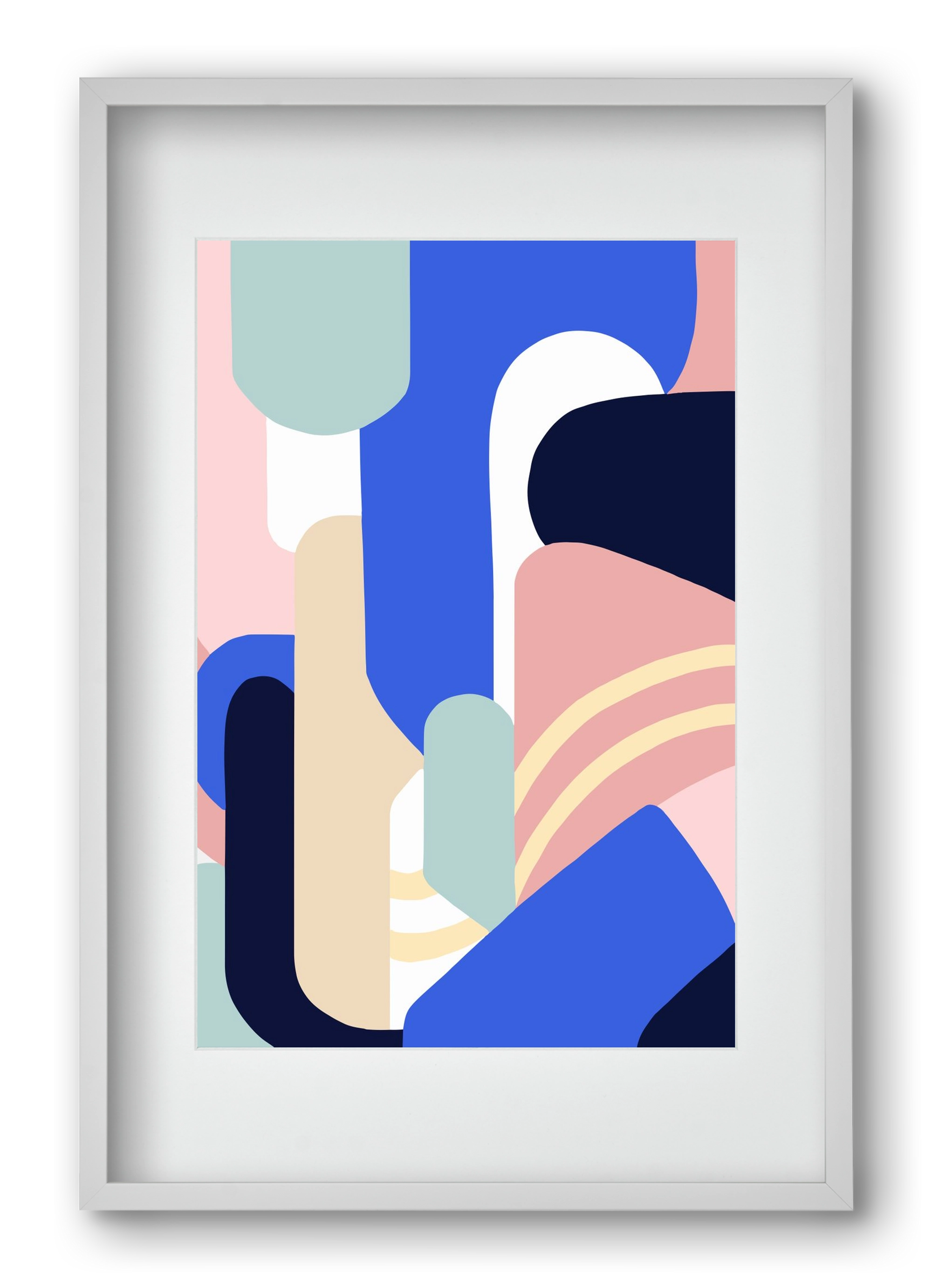 Someday mountains, 40x60 cm (30x45 cm), Fehér keret, paszpartuval