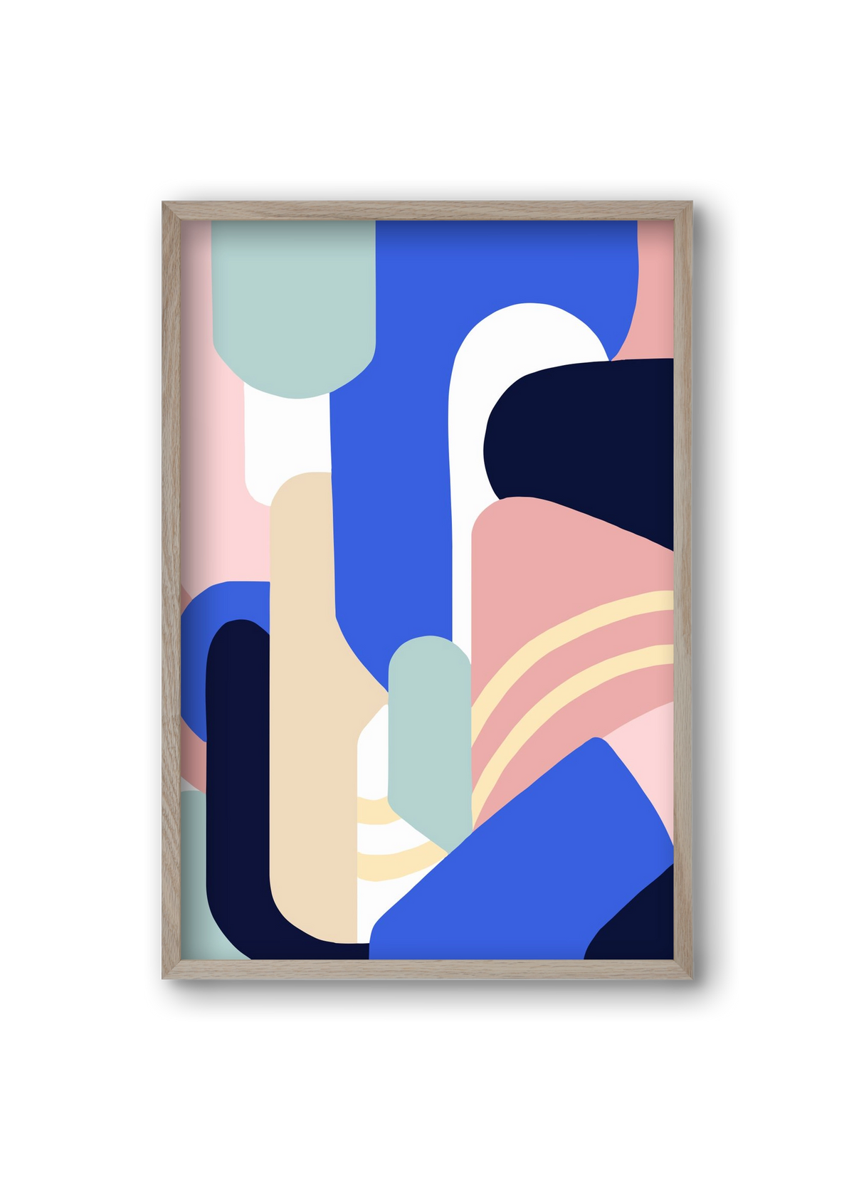 Someday mountains, 20x30 cm (20x30 cm), Tölgy keret