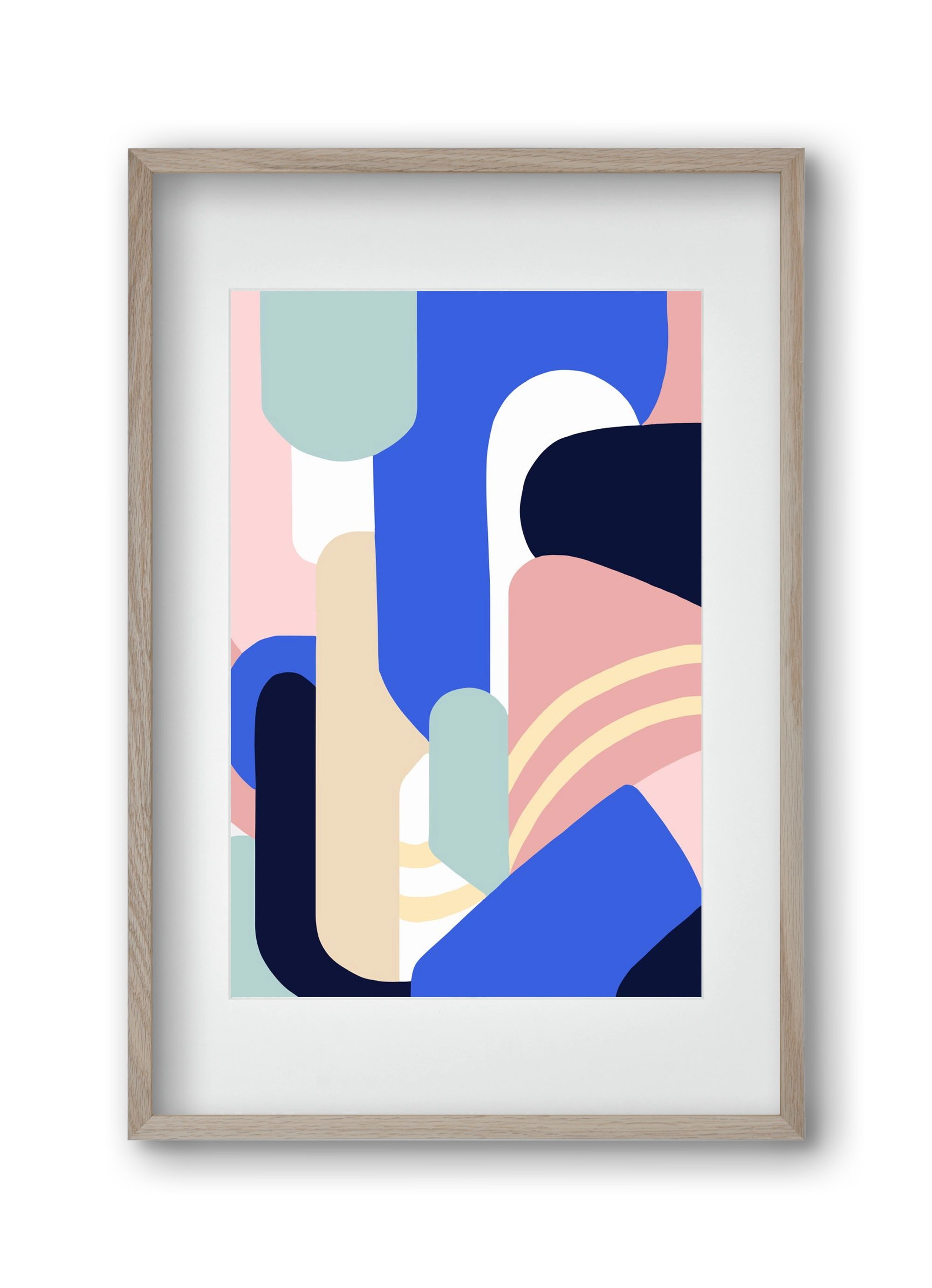 Someday mountains, 30x45 cm (20x30 cm), Tölgy keret, paszpartuval