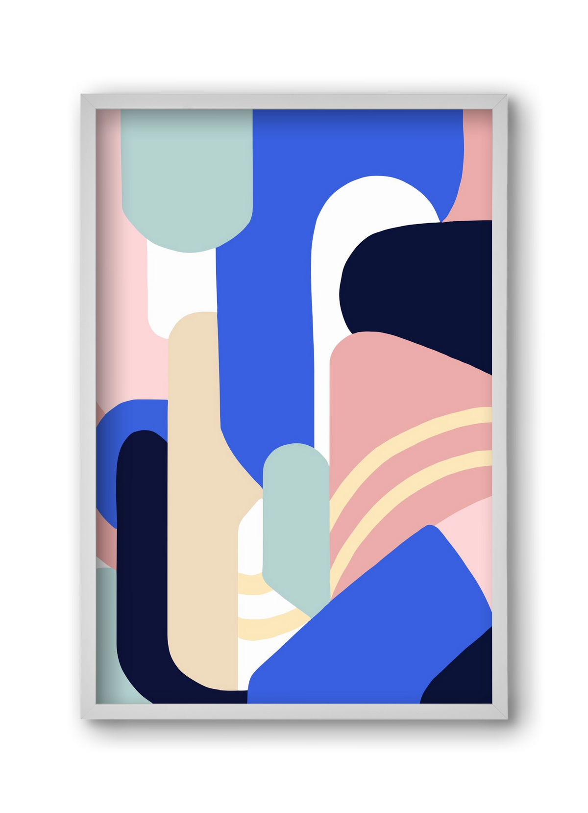 Someday mountains, 30x45 cm (30x45 cm), Fehér keret