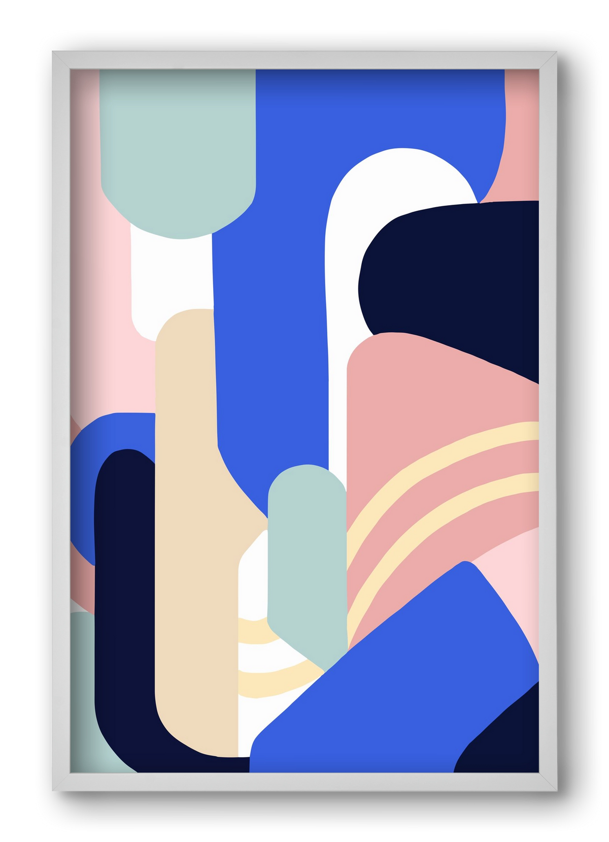 Someday mountains, 40x60 cm (40x60 cm), Fehér keret