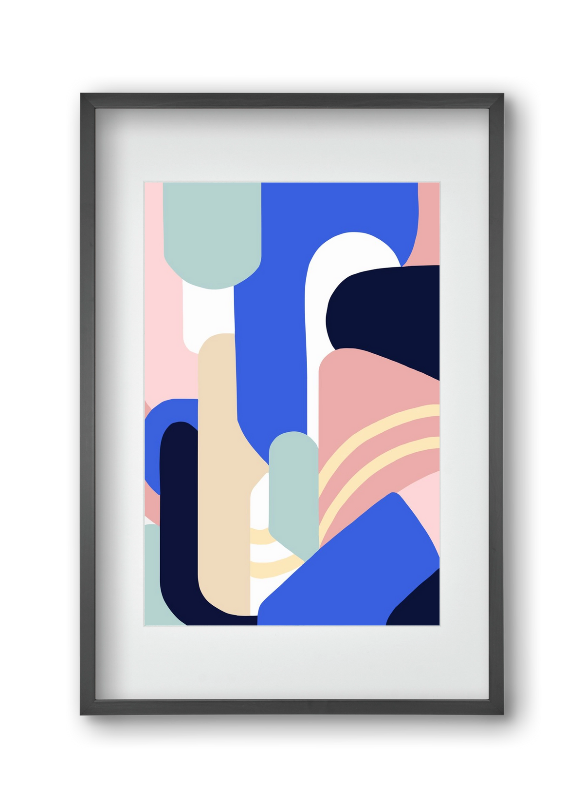 Someday mountains, 30x45 cm (20x30 cm), Fekete keret, paszpartuval