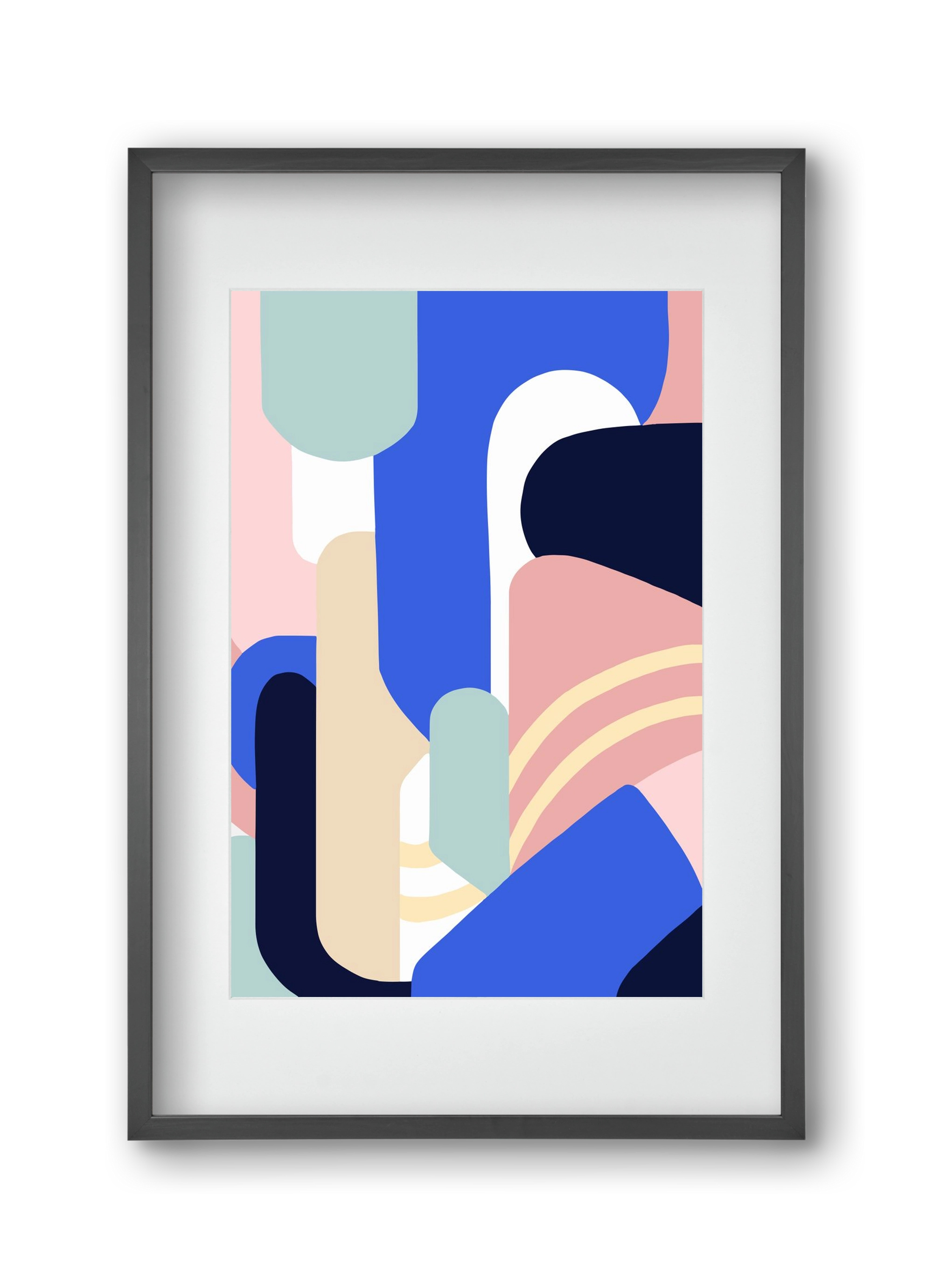 Someday mountains, 30x45 cm (20x30 cm), Fekete keret, paszpartuval