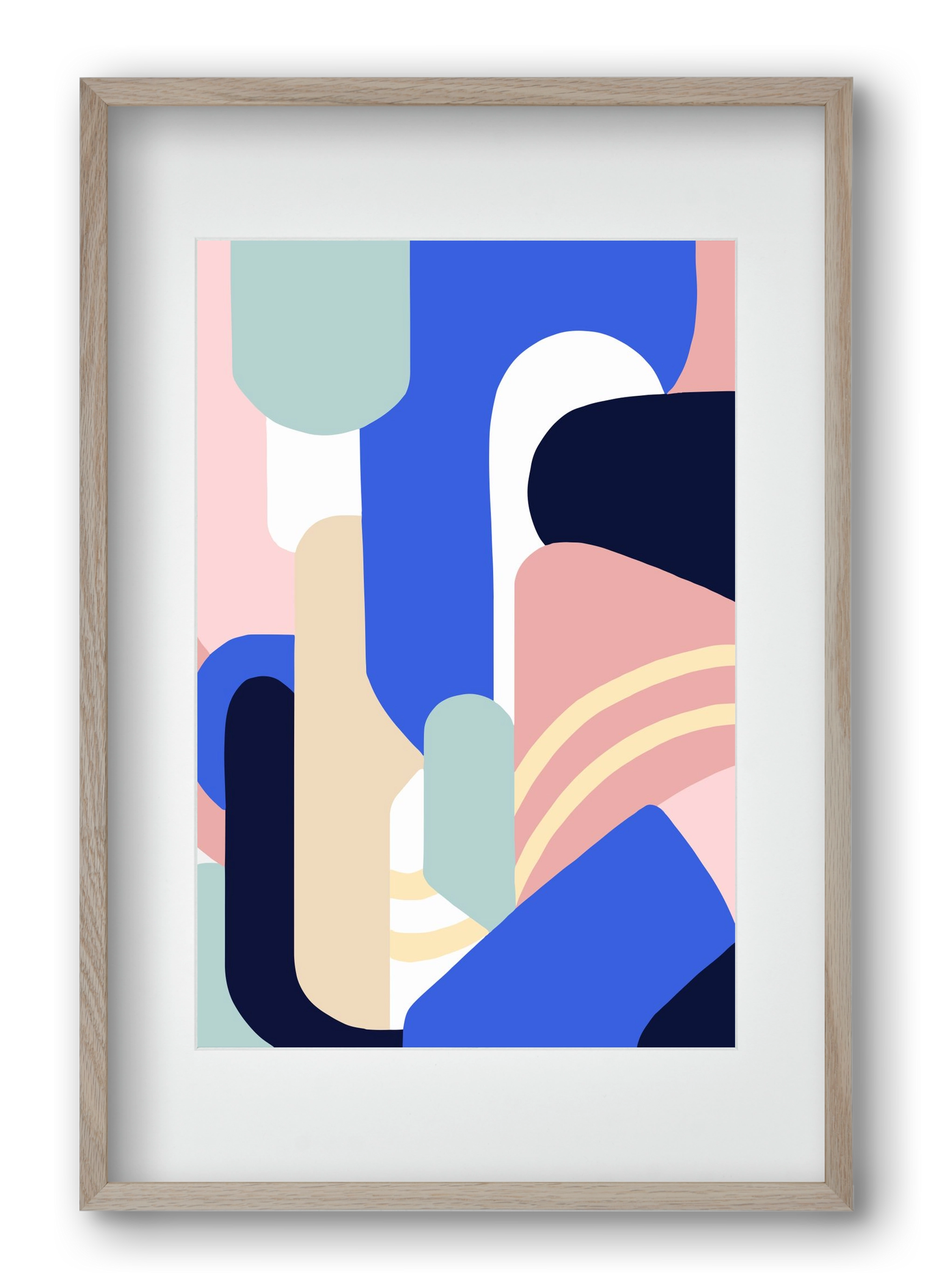 Someday mountains, 40x60 cm (30x45 cm), Tölgy keret, paszpartuval