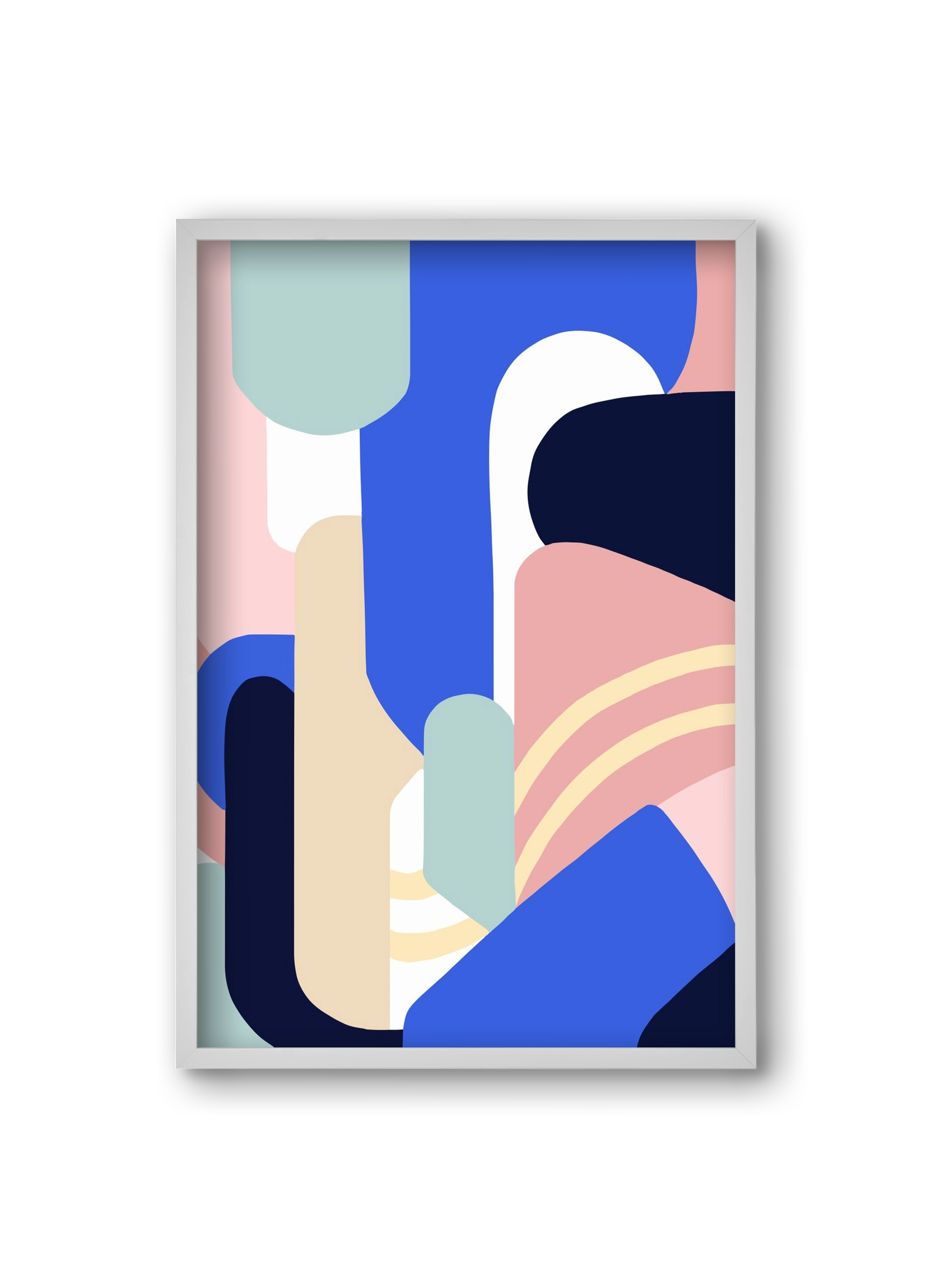 Someday mountains, 20x30 cm (20x30 cm), Fehér keret