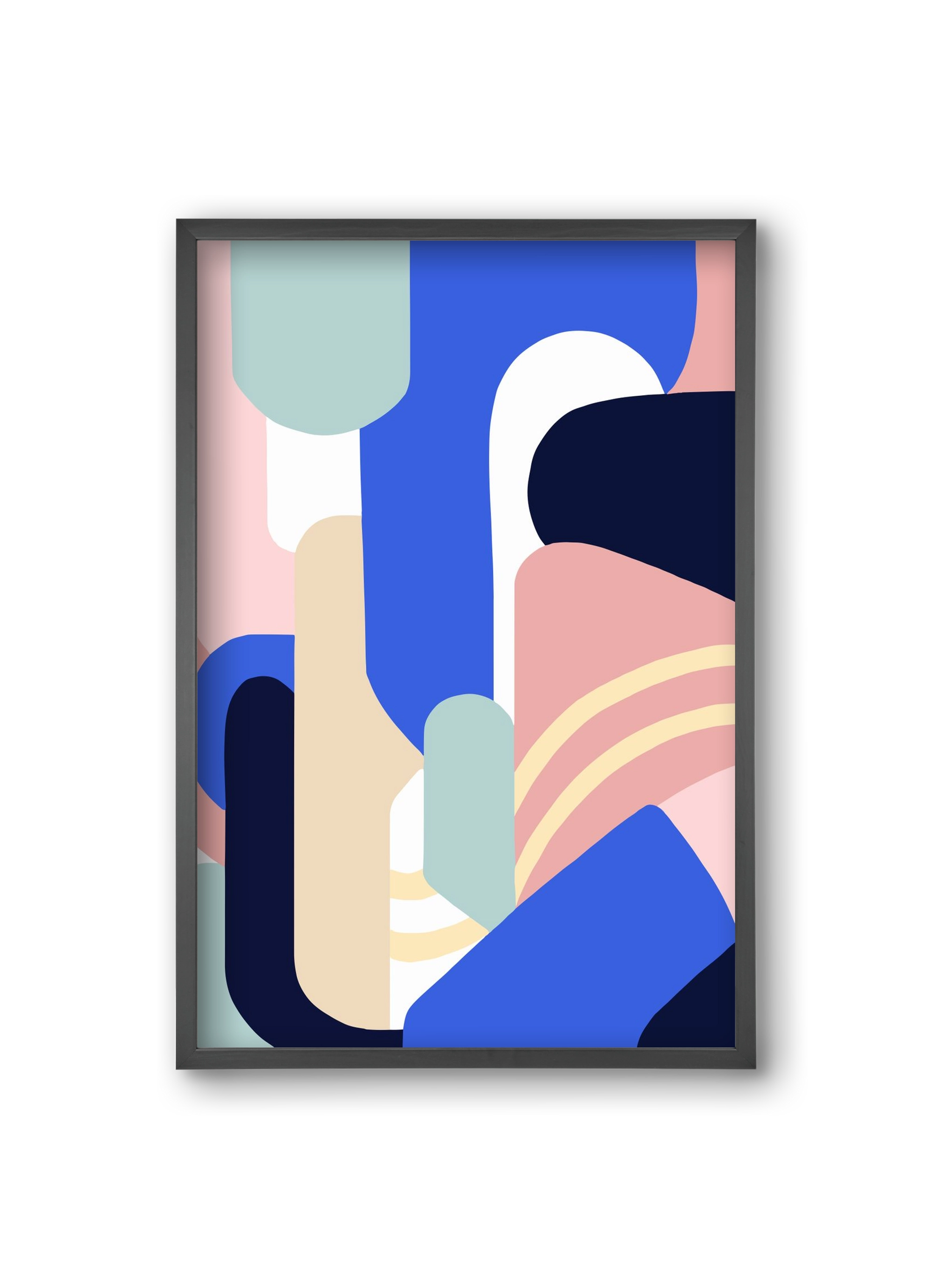 Someday mountains, 20x30 cm (20x30 cm), Fekete keret