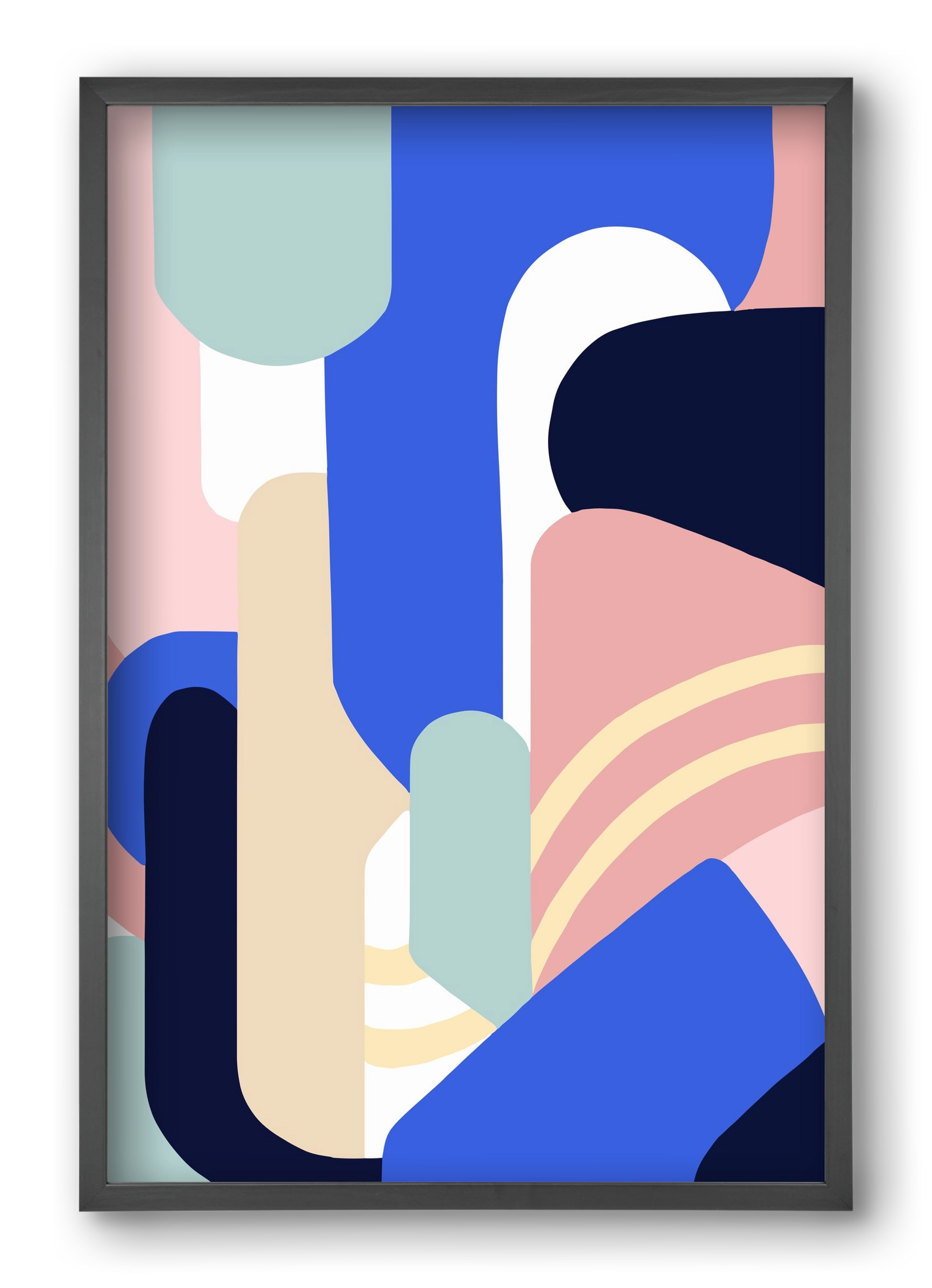 Someday mountains, 40x60 cm (40x60 cm), Fekete keret