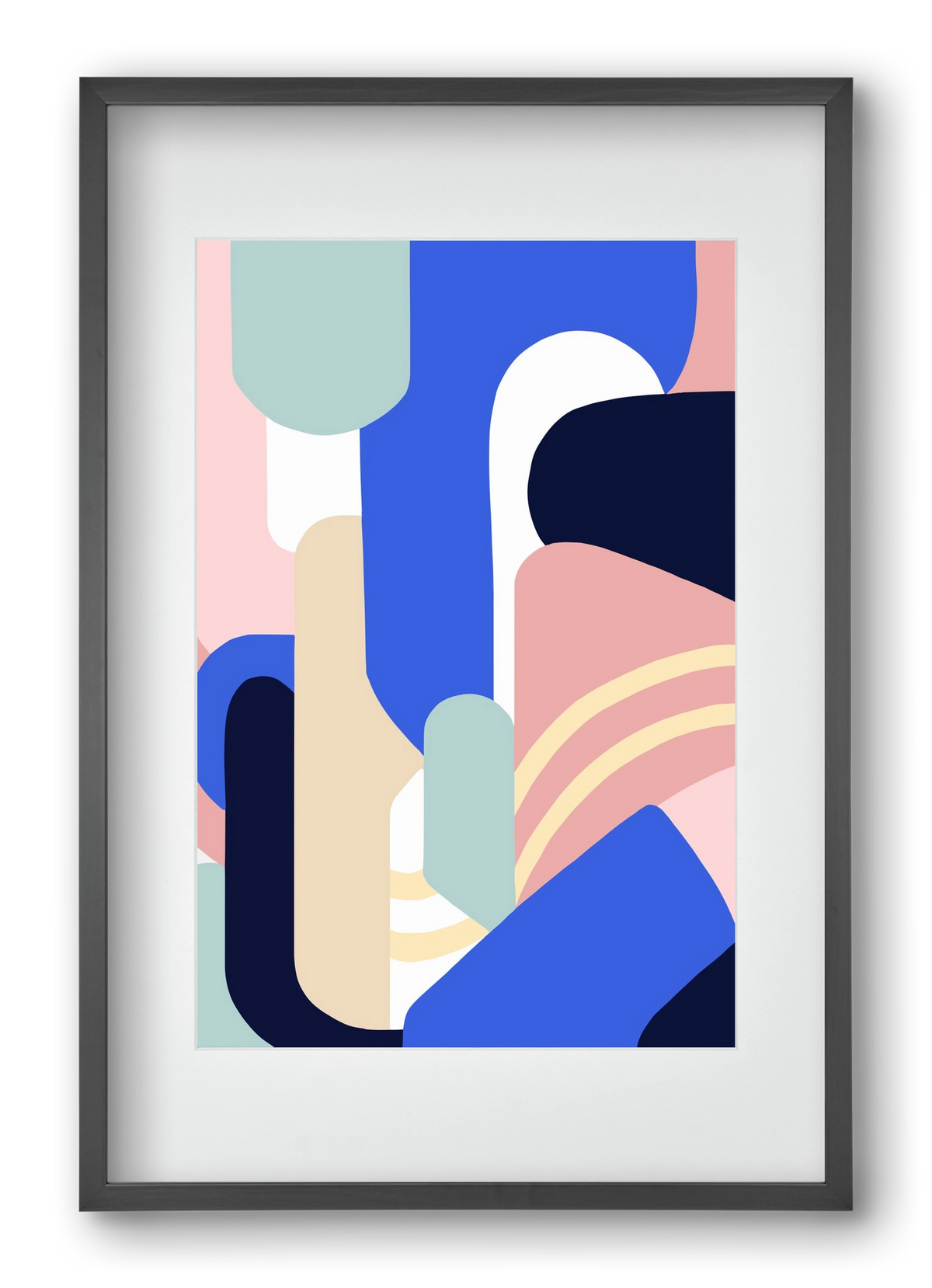 Someday mountains, 40x60 cm (30x45 cm), Fekete keret, paszpartuval