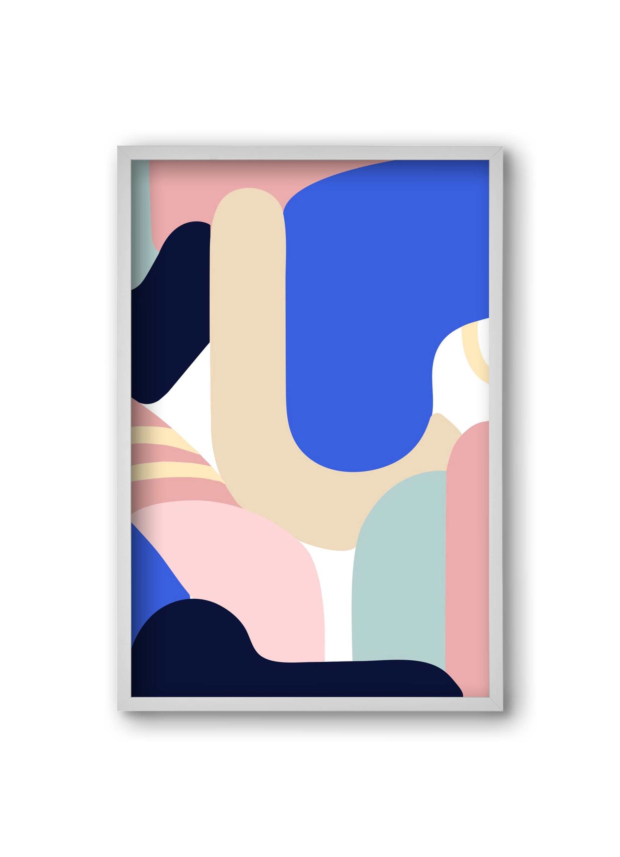 Blue Monday, 20x30 cm (20x30 cm), Fehér keret