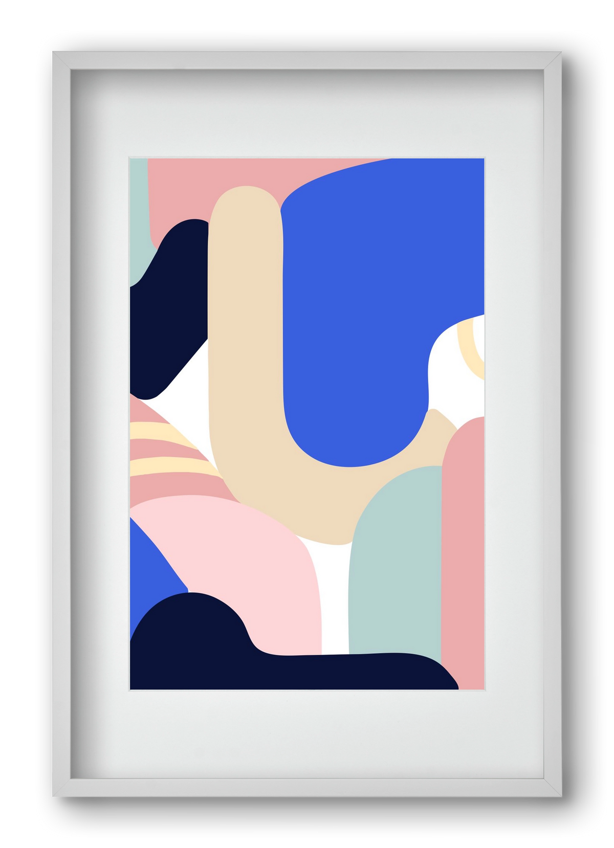 Blue Monday, 40x60 cm (30x45 cm), Fehér keret, paszpartuval