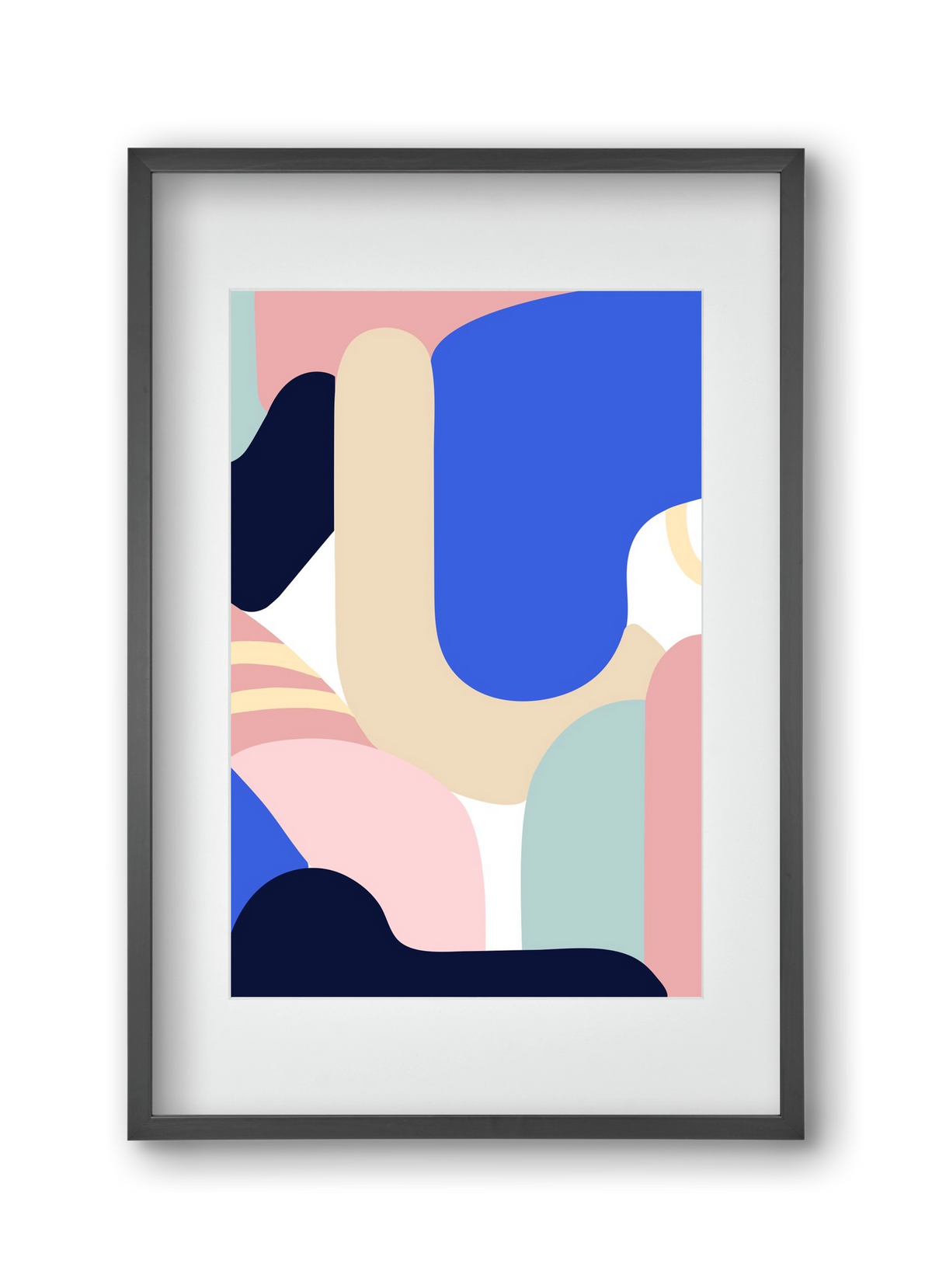 Blue Monday, 30x45 cm (20x30 cm), Fekete keret, paszpartuval