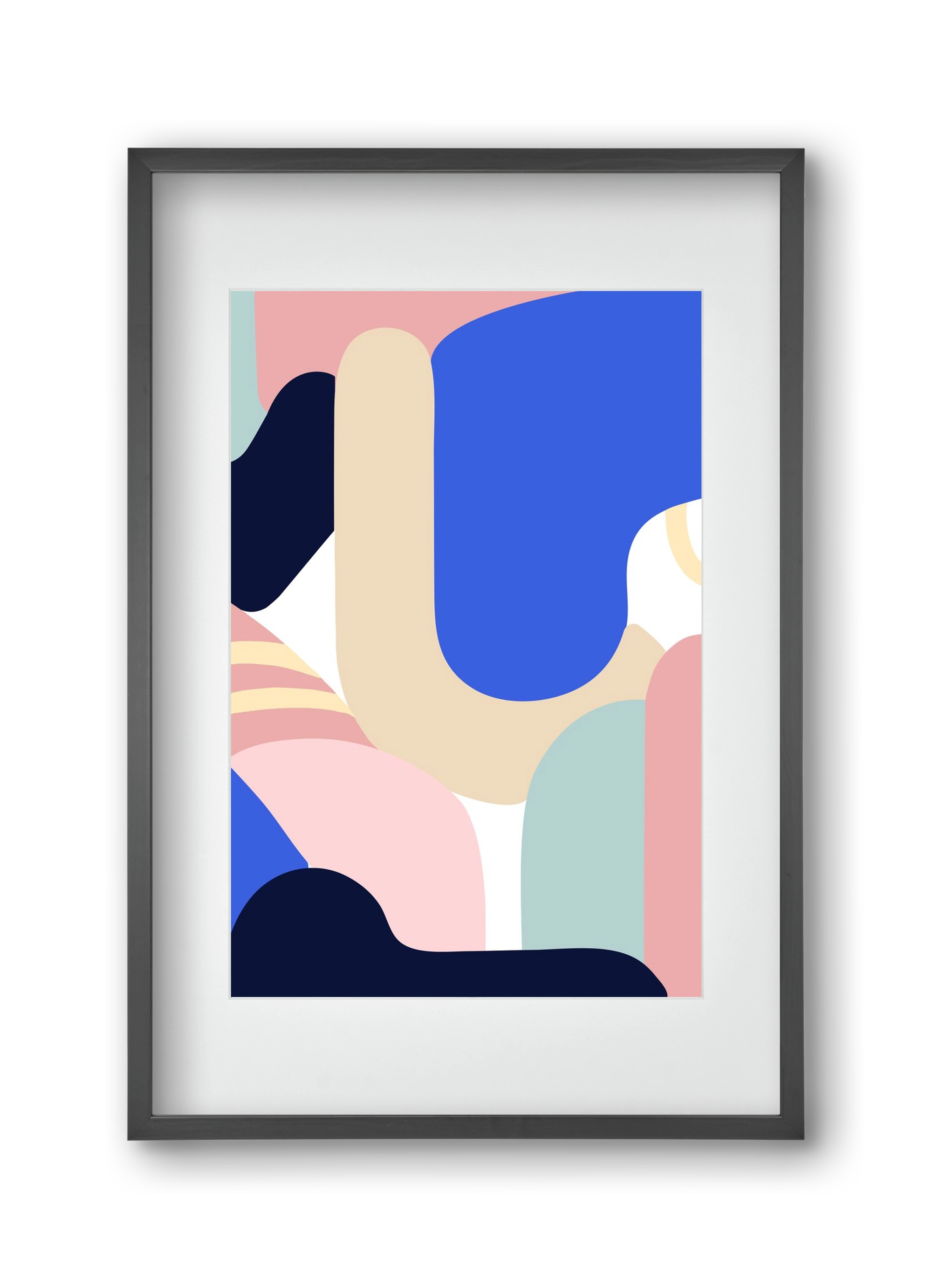 Blue Monday, 30x45 cm (20x30 cm), Fekete keret, paszpartuval