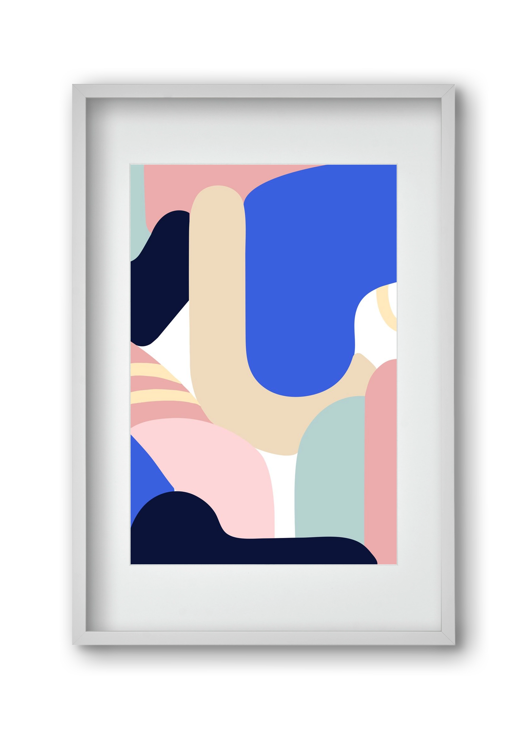 Blue Monday, 30x45 cm (20x30 cm), Fehér keret, paszpartuval