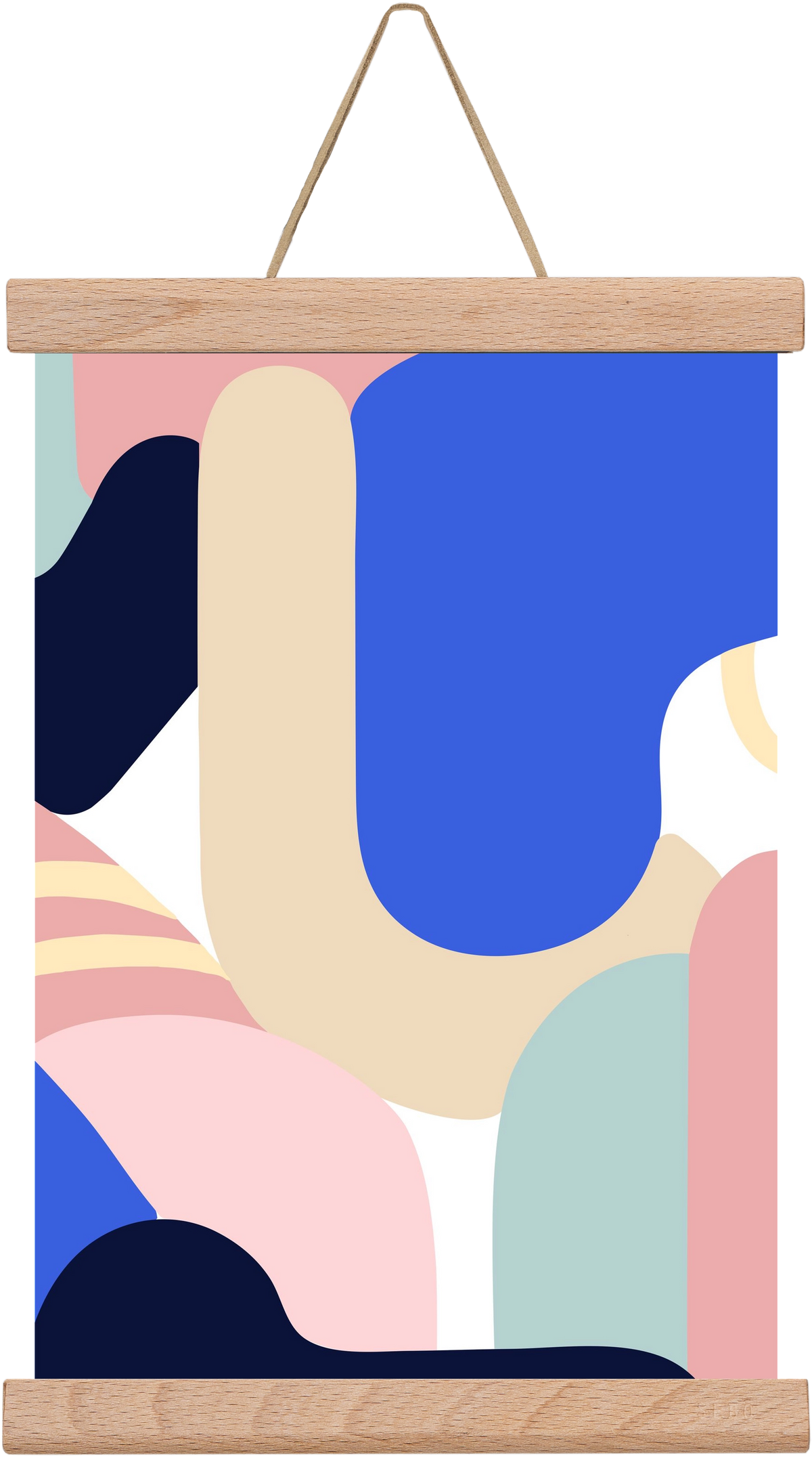 Blue Monday, 20x30 cm (20x30 cm), Tölgy akasztó