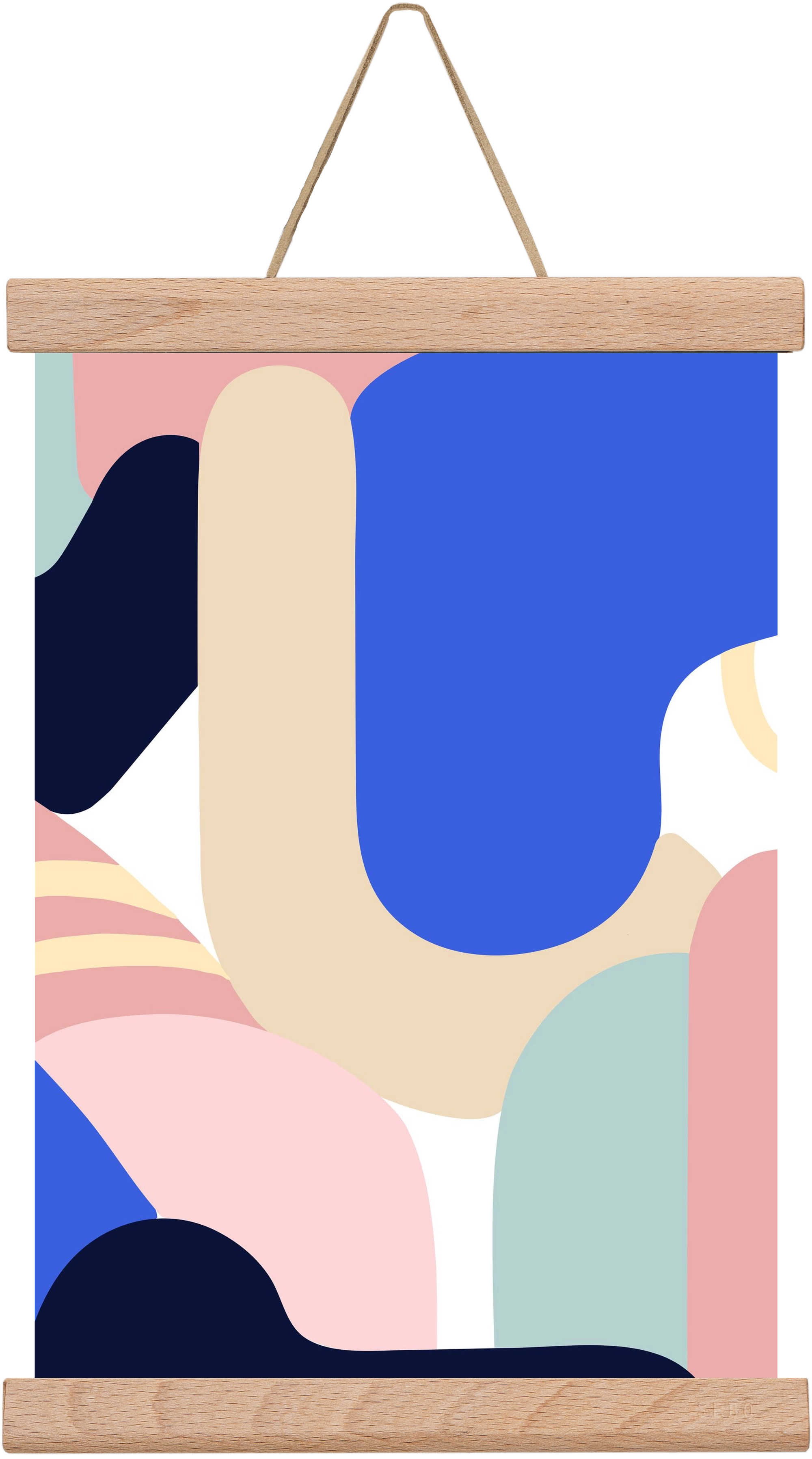 Blue Monday, 20x30 cm (20x30 cm), Tölgy akasztó