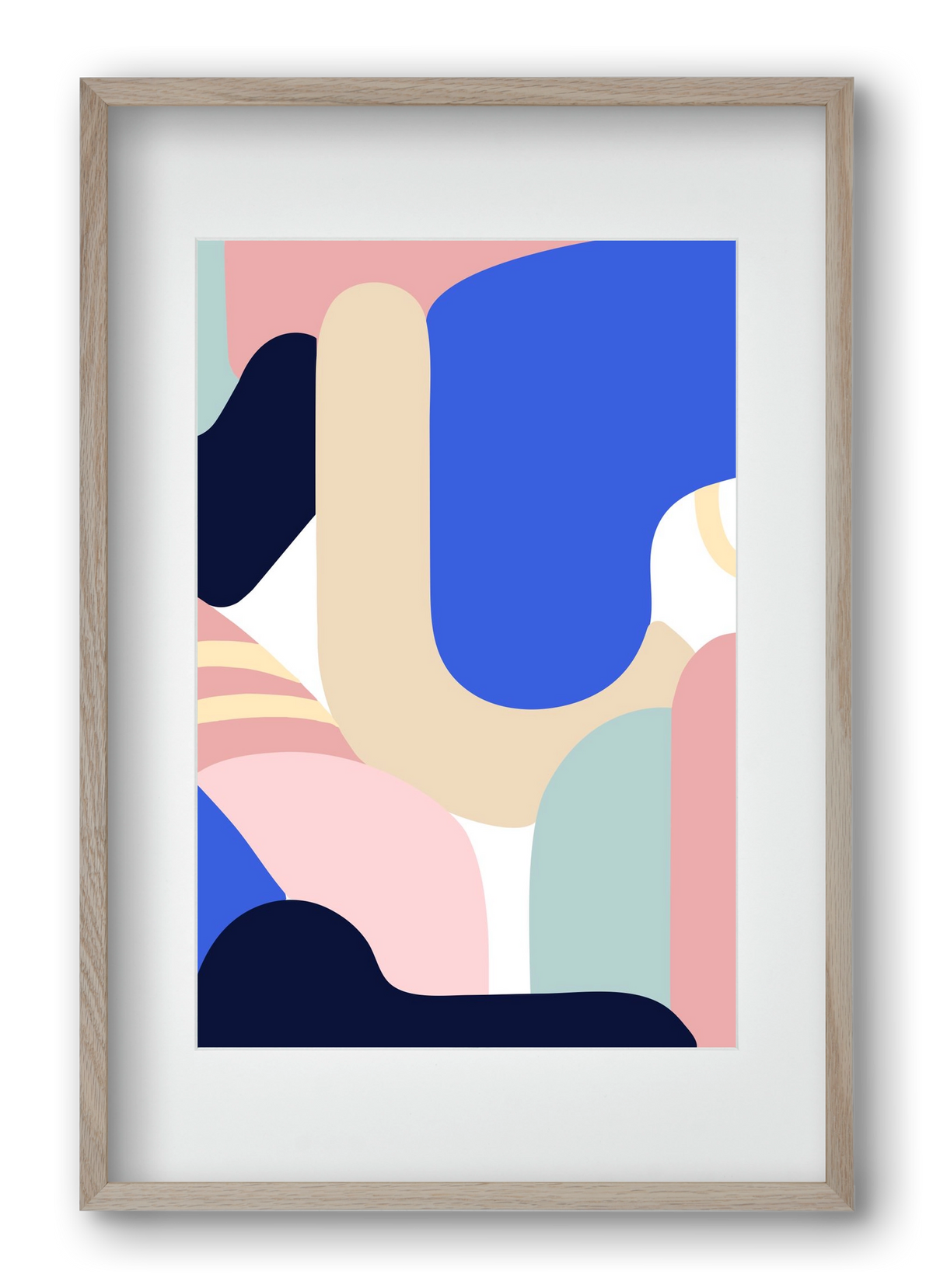 Blue Monday, 40x60 cm (30x45 cm), Tölgy keret, paszpartuval