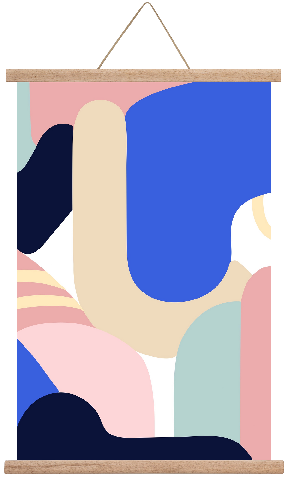 Blue Monday, 40x60 cm (40x60 cm), Tölgy akasztó