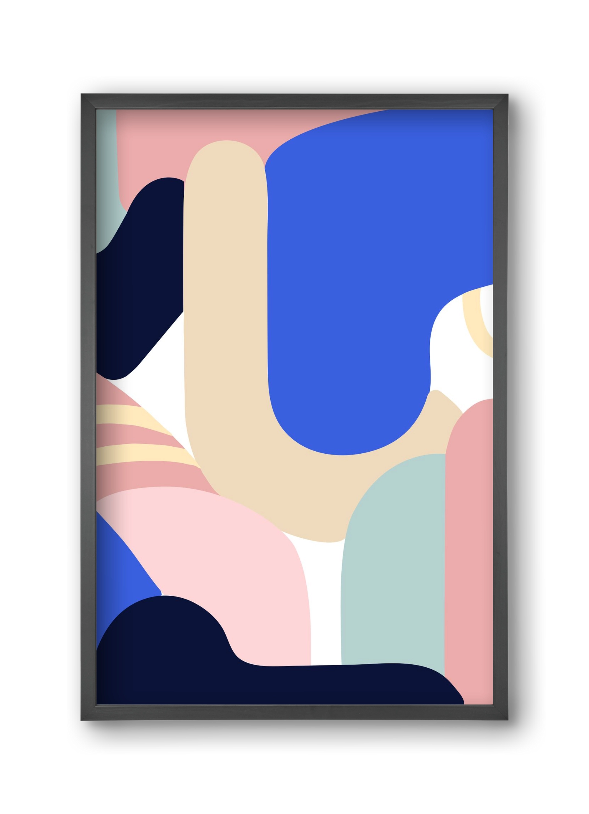 Blue Monday, 30x45 cm (30x45 cm), Fekete keret