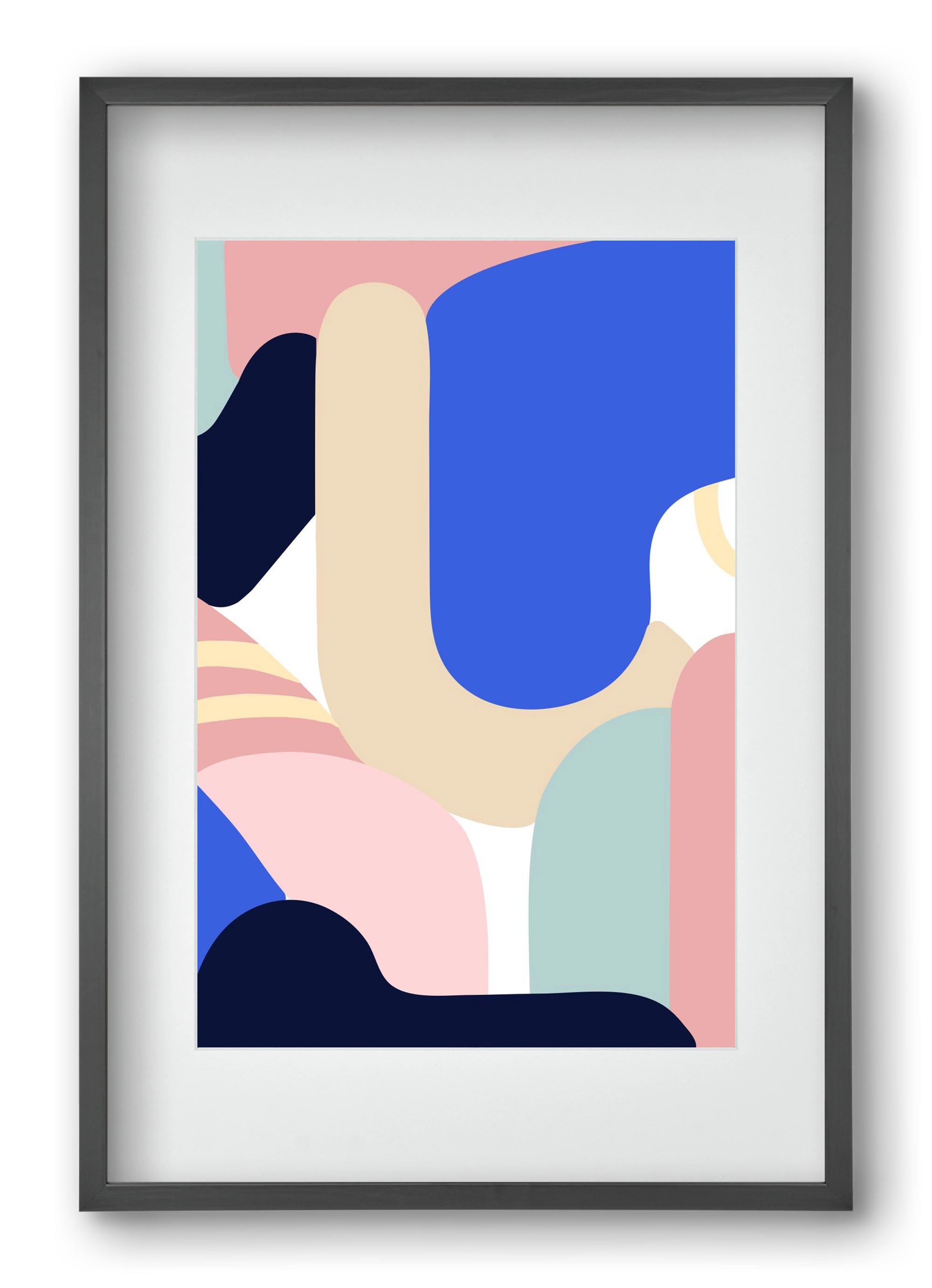 Blue Monday, 40x60 cm (30x45 cm), Fekete keret, paszpartuval