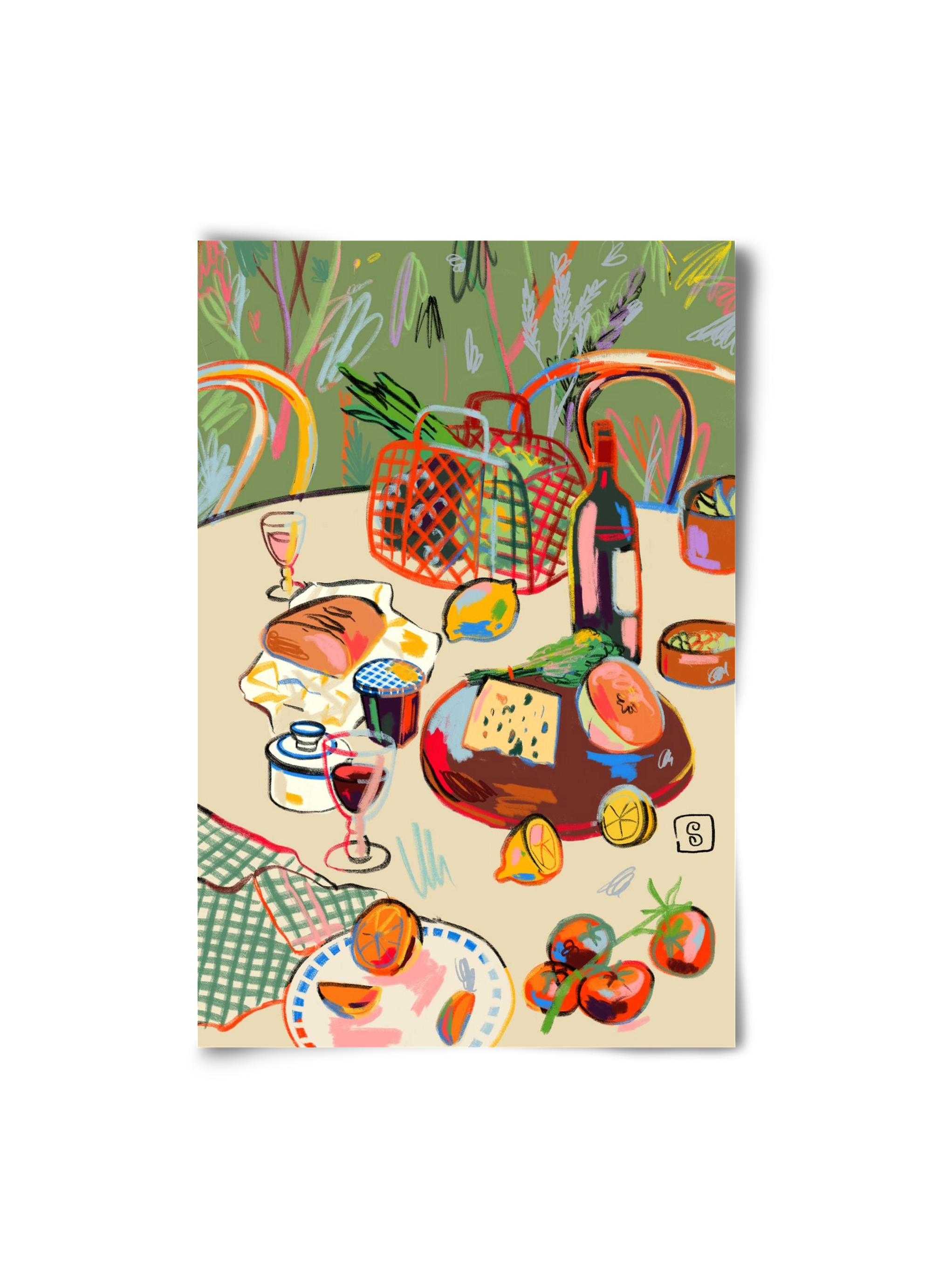 WINE BREAK, 20x30 cm, Keret nélkül