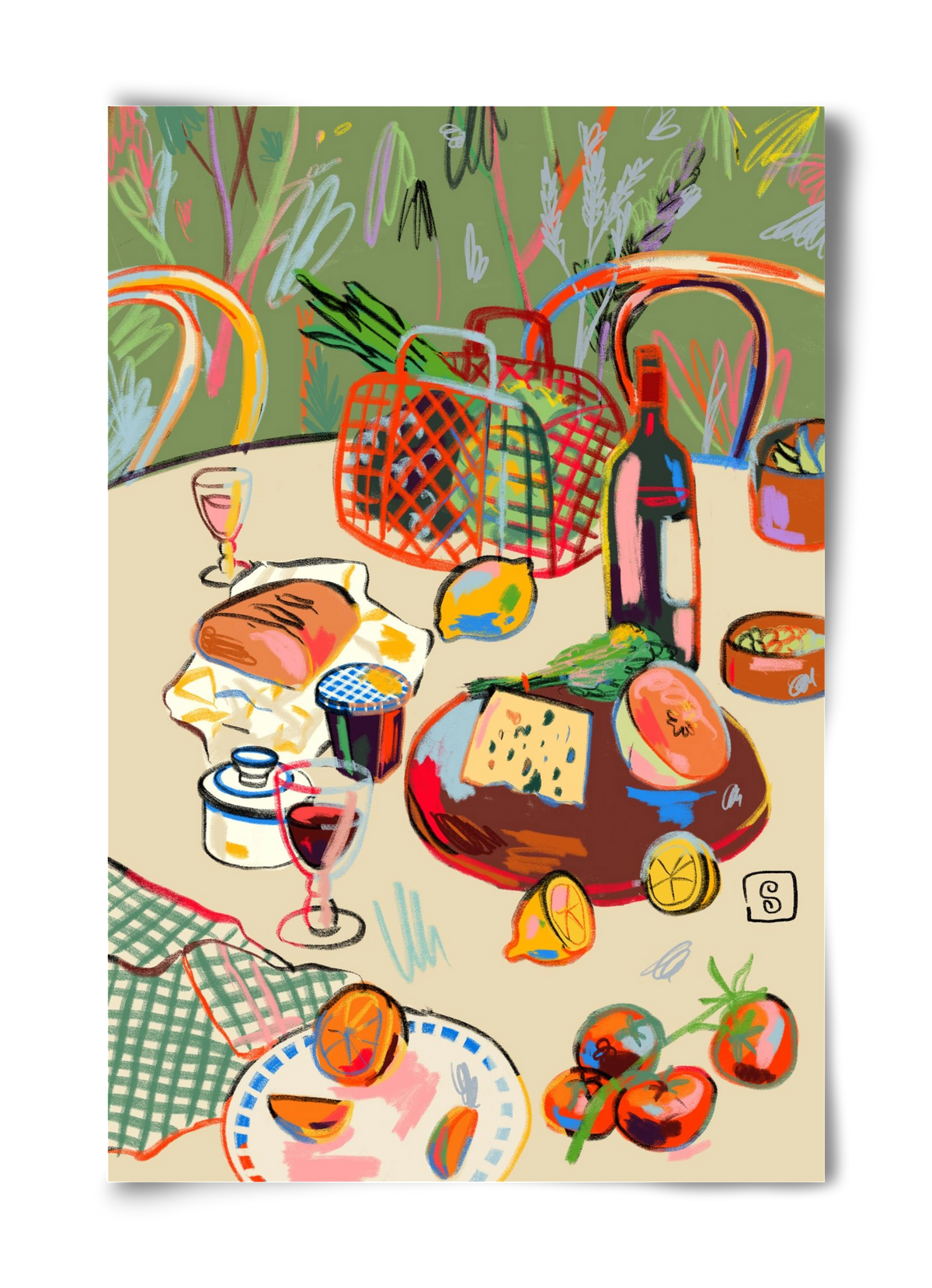 WINE BREAK, 40x60 cm, Keret nélkül