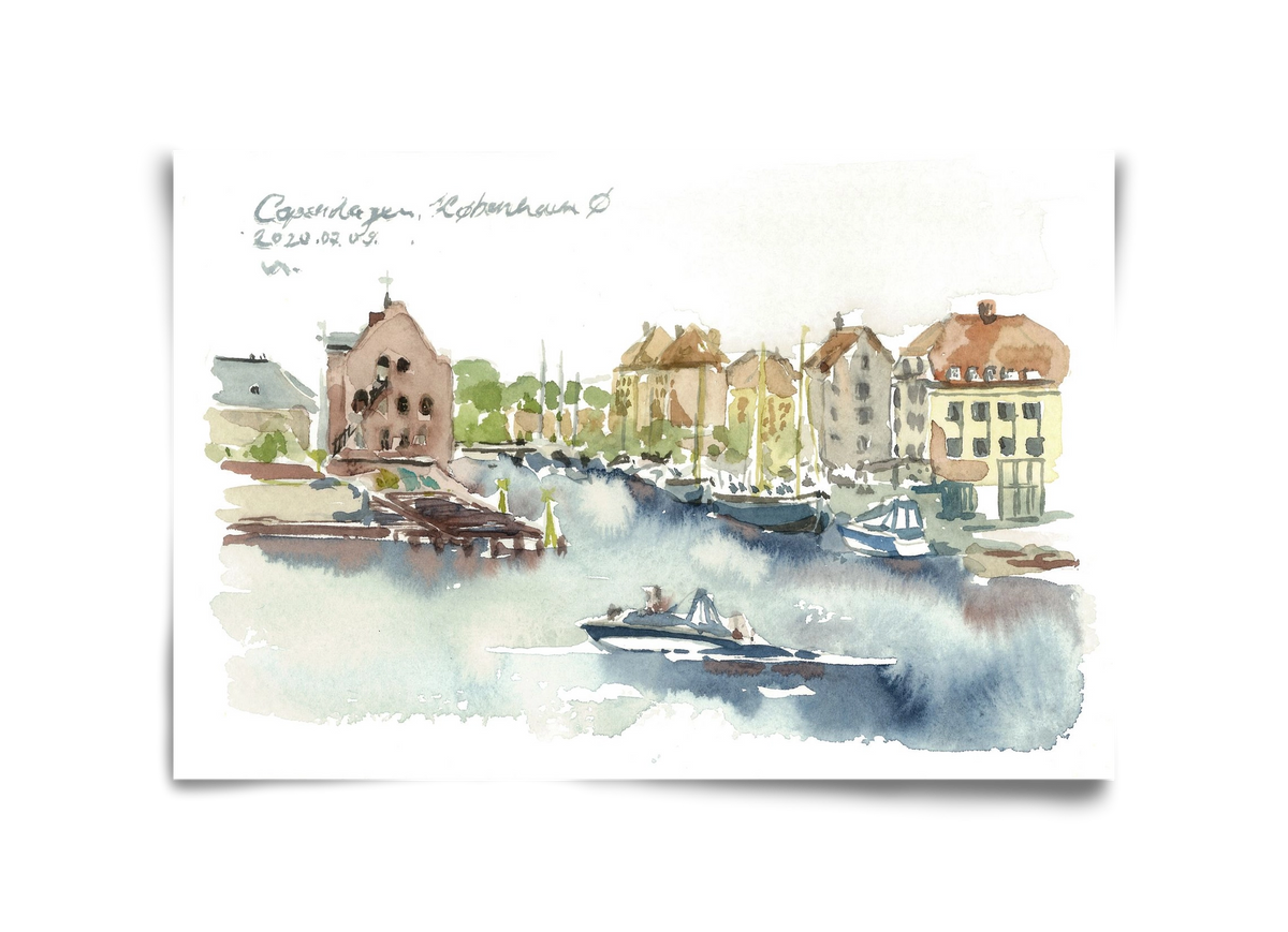 COPENHAGEN - København Ø - 2020.07.09., 45x30 cm, Keret nélkül