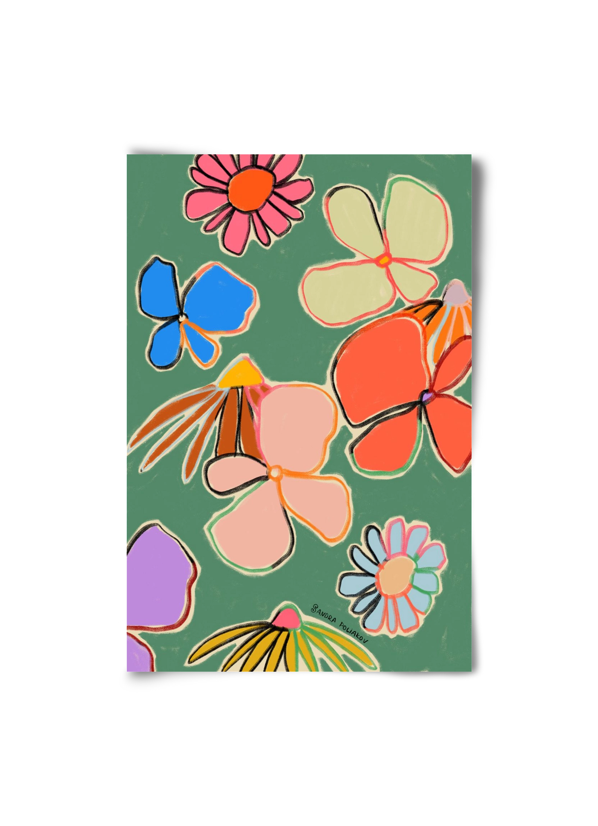 VINTAGE GARDEN GREEN, 20x30 cm, Keret nélkül