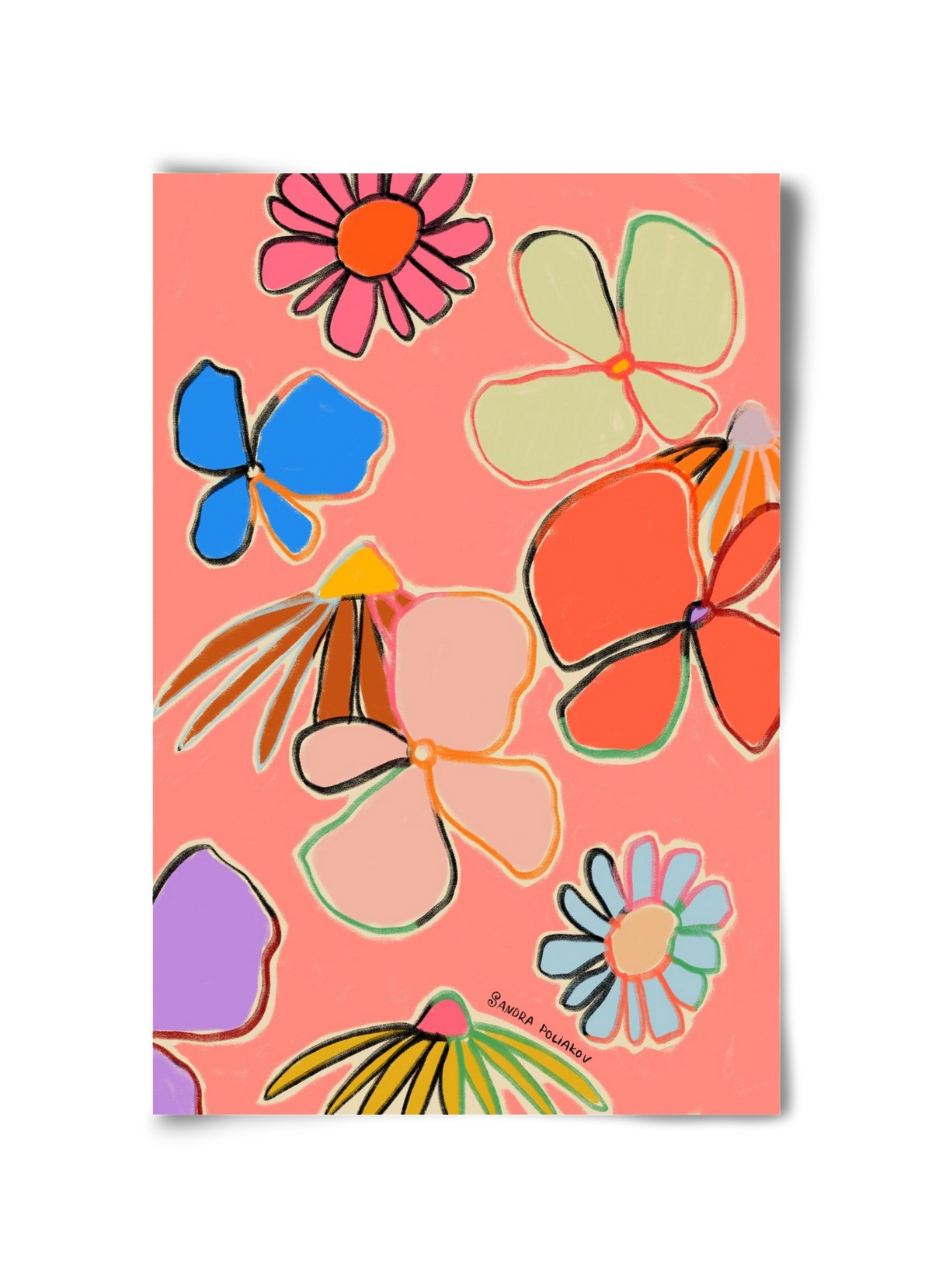 VINTAGE GARDEN PEACH, 30x45 cm, Keret nélkül