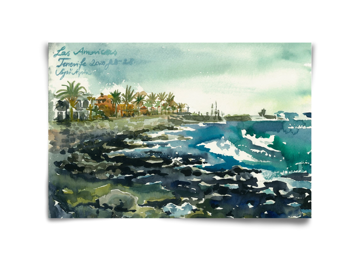 TENERIFE - Las Americas - 2020.02.28., 45x30 cm, Keret nélkül