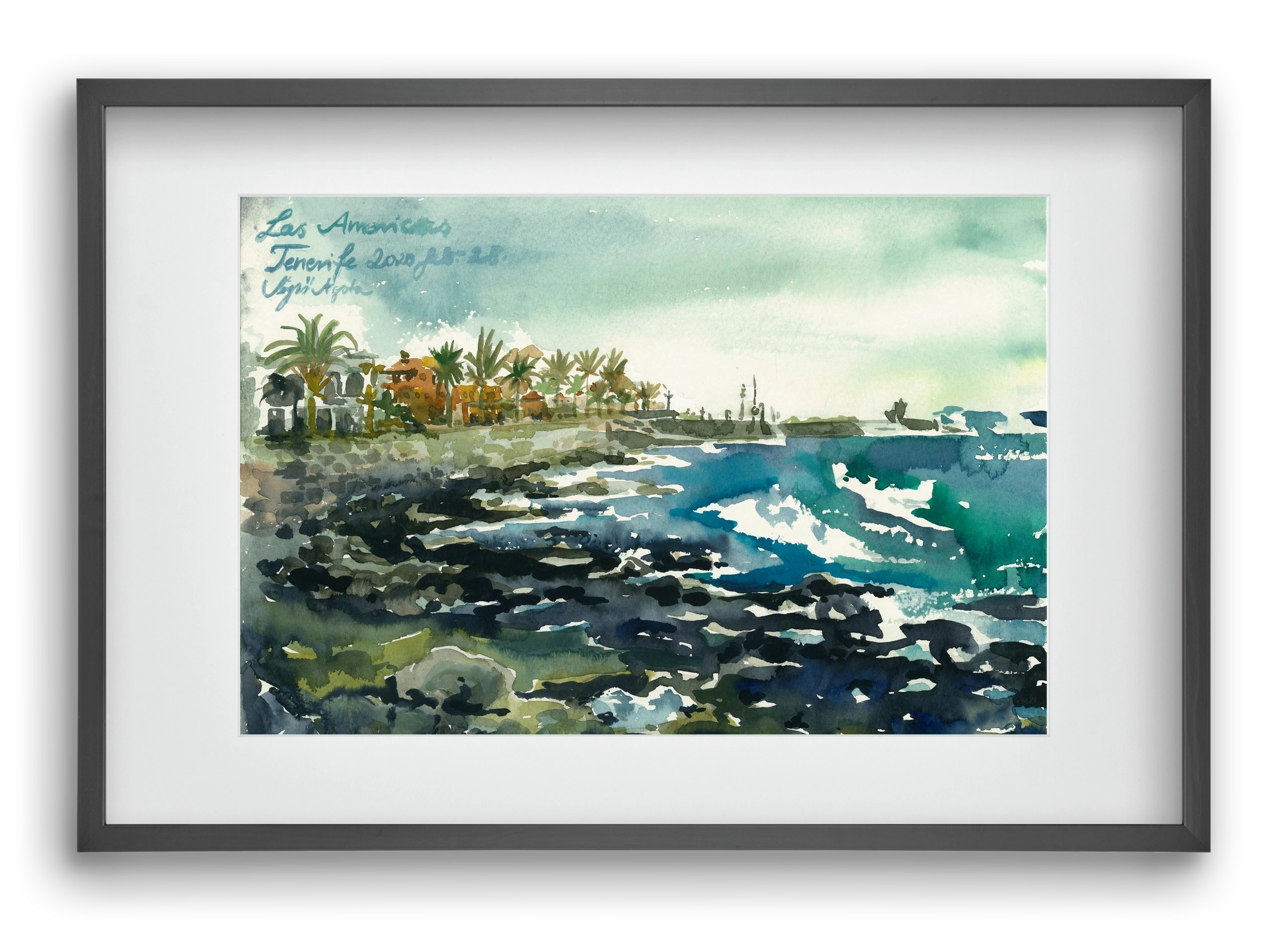 TENERIFE - Las Americas - 2020.02.28., 60x40 cm (45x30 cm), Fekete keret, paszpartuval