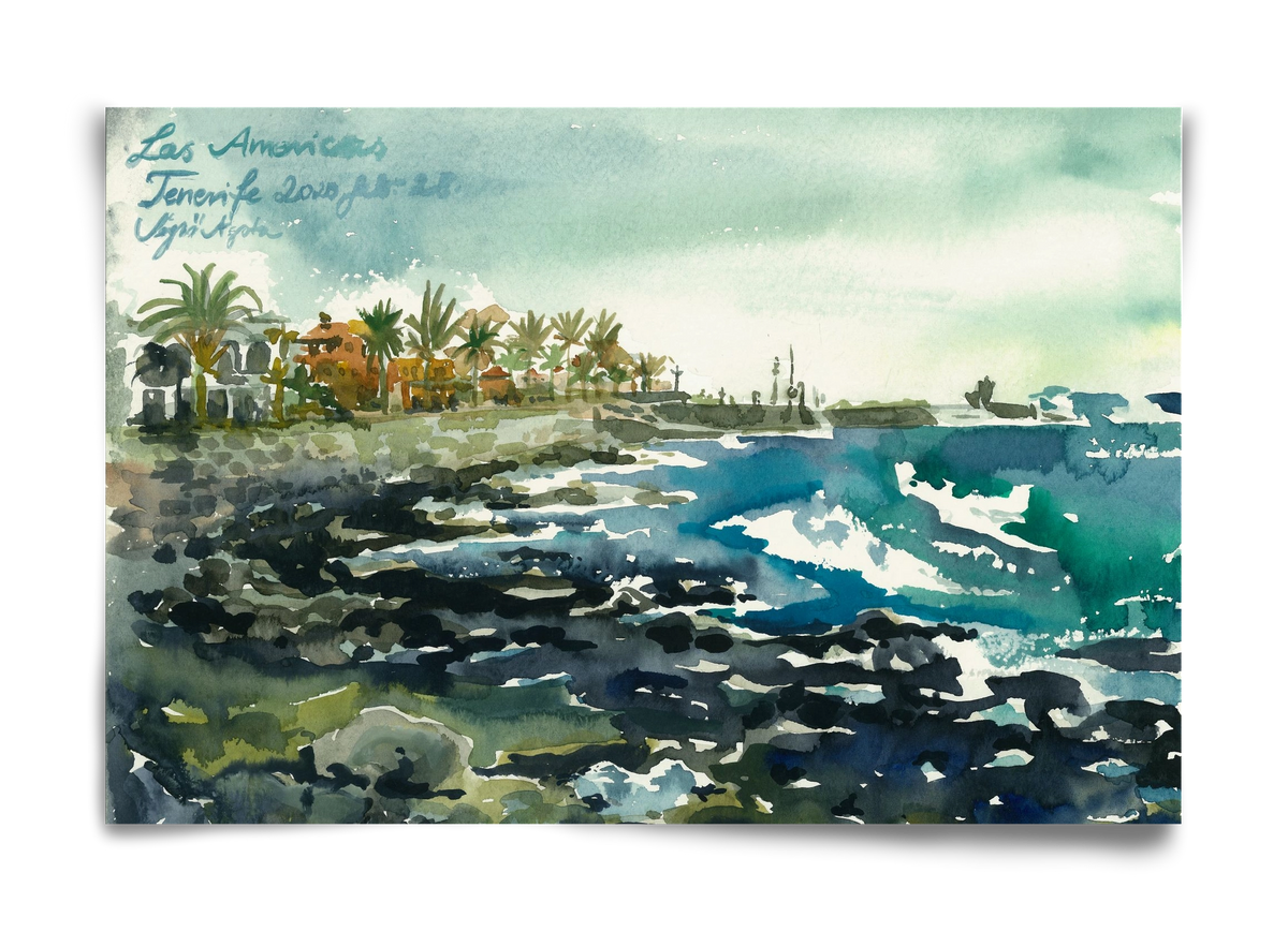 TENERIFE - Las Americas - 2020.02.28., 60x40 cm, Keret nélkül